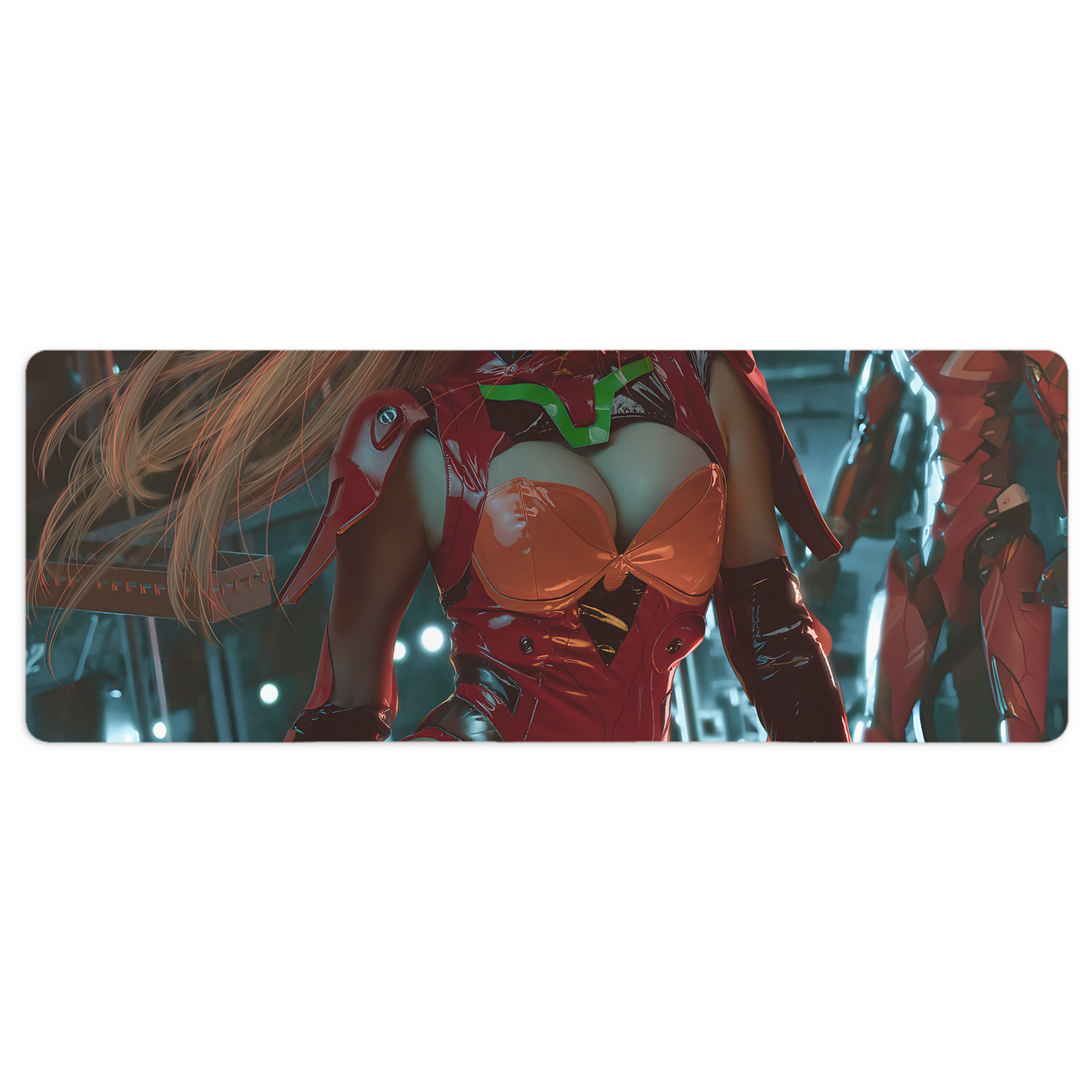 （画像用） EVA 新世紀エヴァンゲリオン ステッチ加工 大判デスクマット／滑り止めマウスパッド
