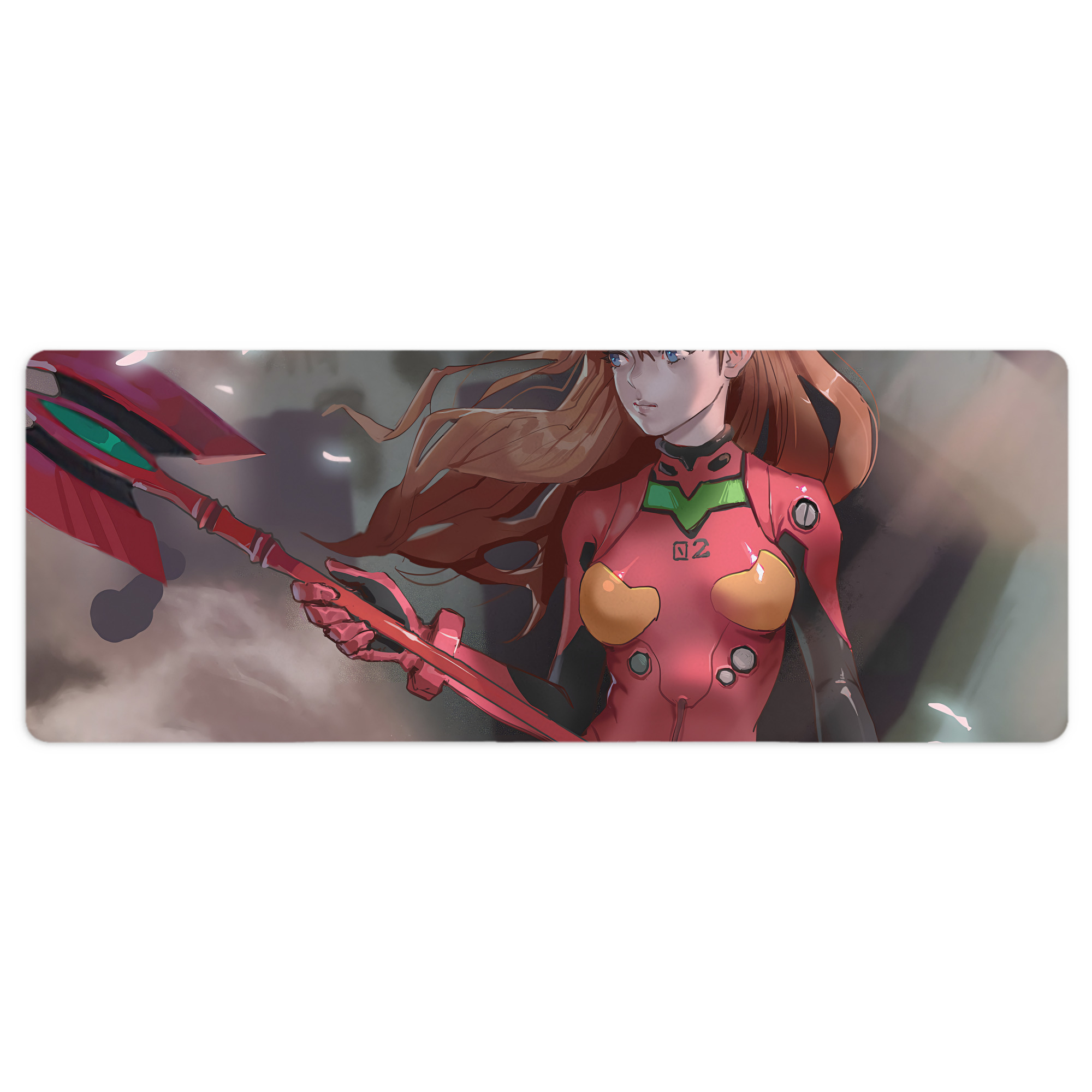 （画像用） EVA 新世紀エヴァンゲリオン ステッチ加工 大判デスクマット／滑り止めマウスパッド