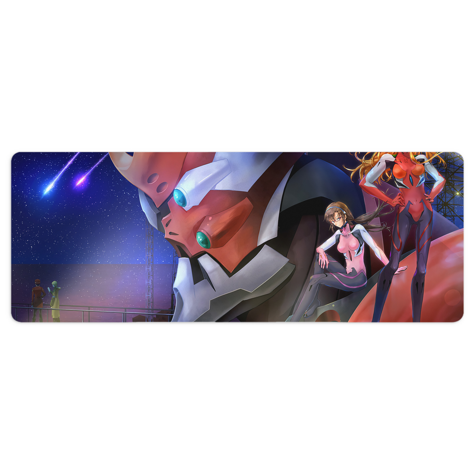 （画像用） EVA 新世紀エヴァンゲリオン ステッチ加工 大判デスクマット／滑り止めマウスパッド