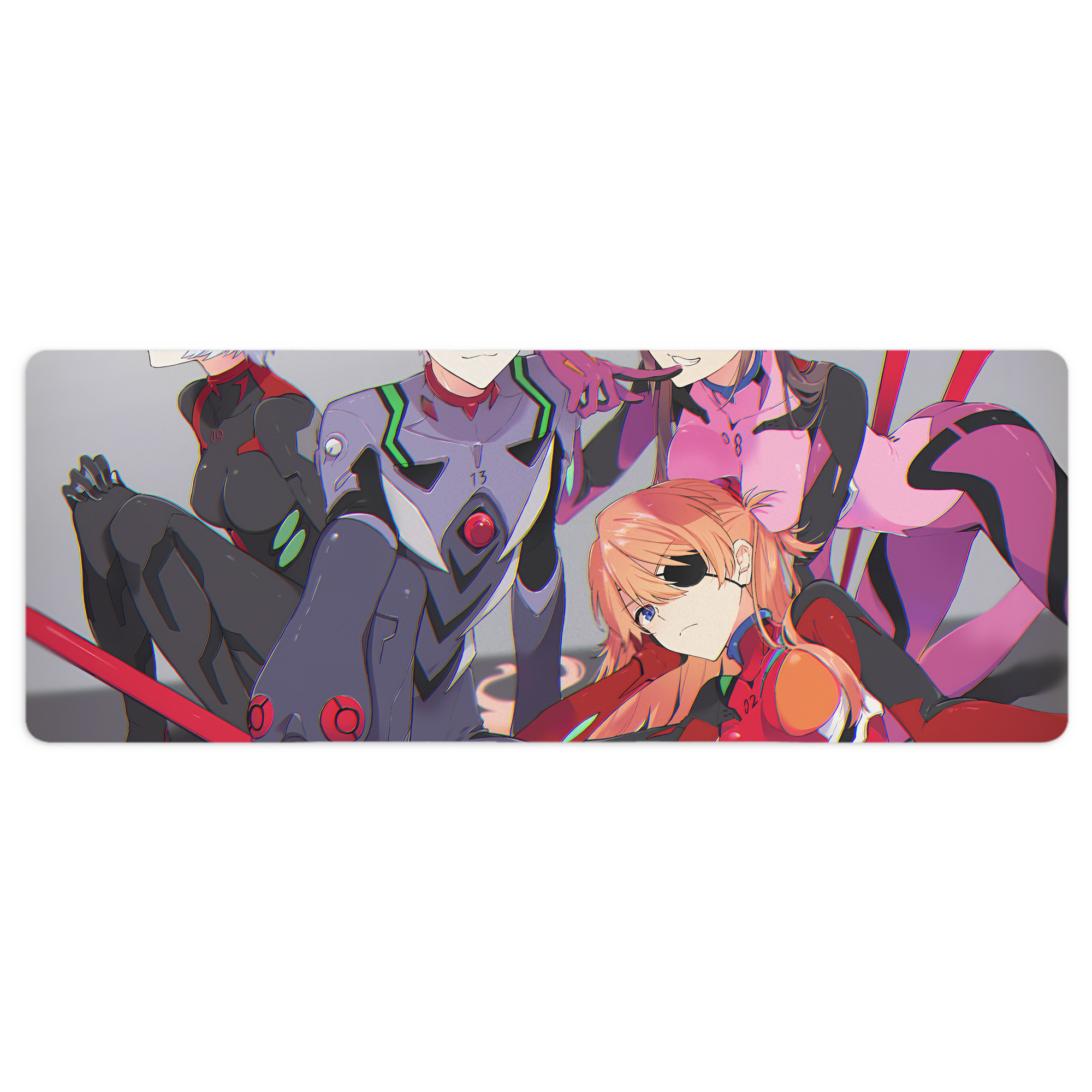 （画像用） EVA 新世紀エヴァンゲリオン ステッチ加工 大判デスクマット／滑り止めマウスパッド