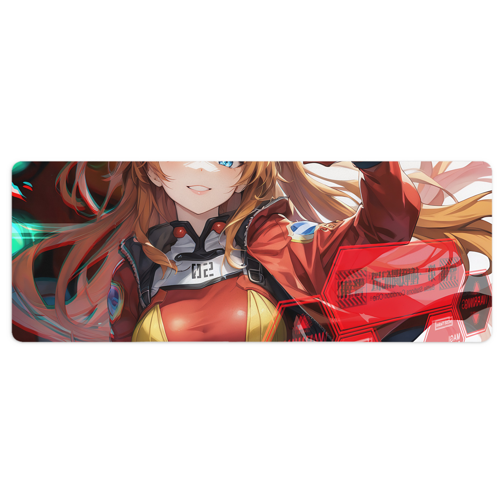 （画像用） EVA 新世紀エヴァンゲリオン ステッチ加工 大判デスクマット／滑り止めマウスパッド