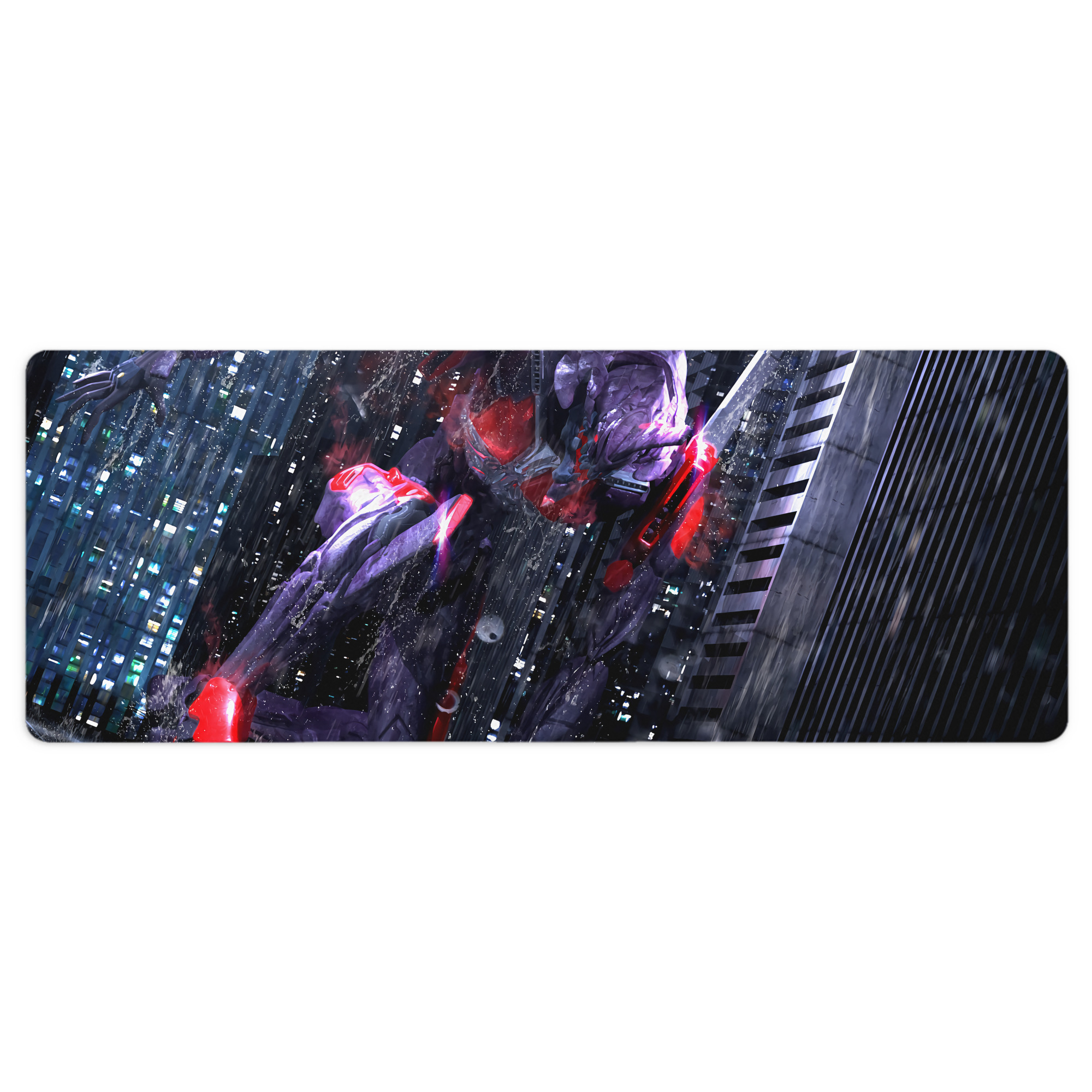 （画像用） EVA 新世紀エヴァンゲリオン ステッチ加工 大判デスクマット／滑り止めマウスパッド