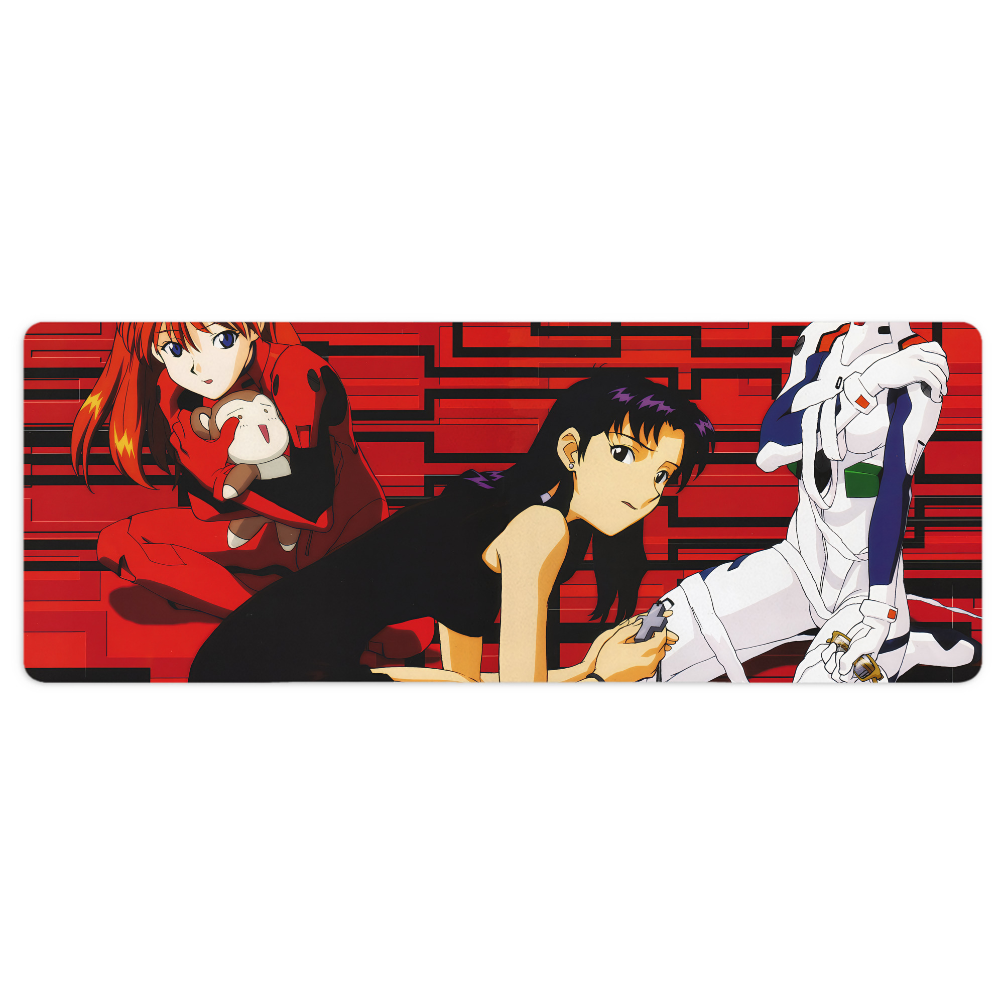 （画像用） EVA 新世紀エヴァンゲリオン ステッチ加工 大判デスクマット／滑り止めマウスパッド
