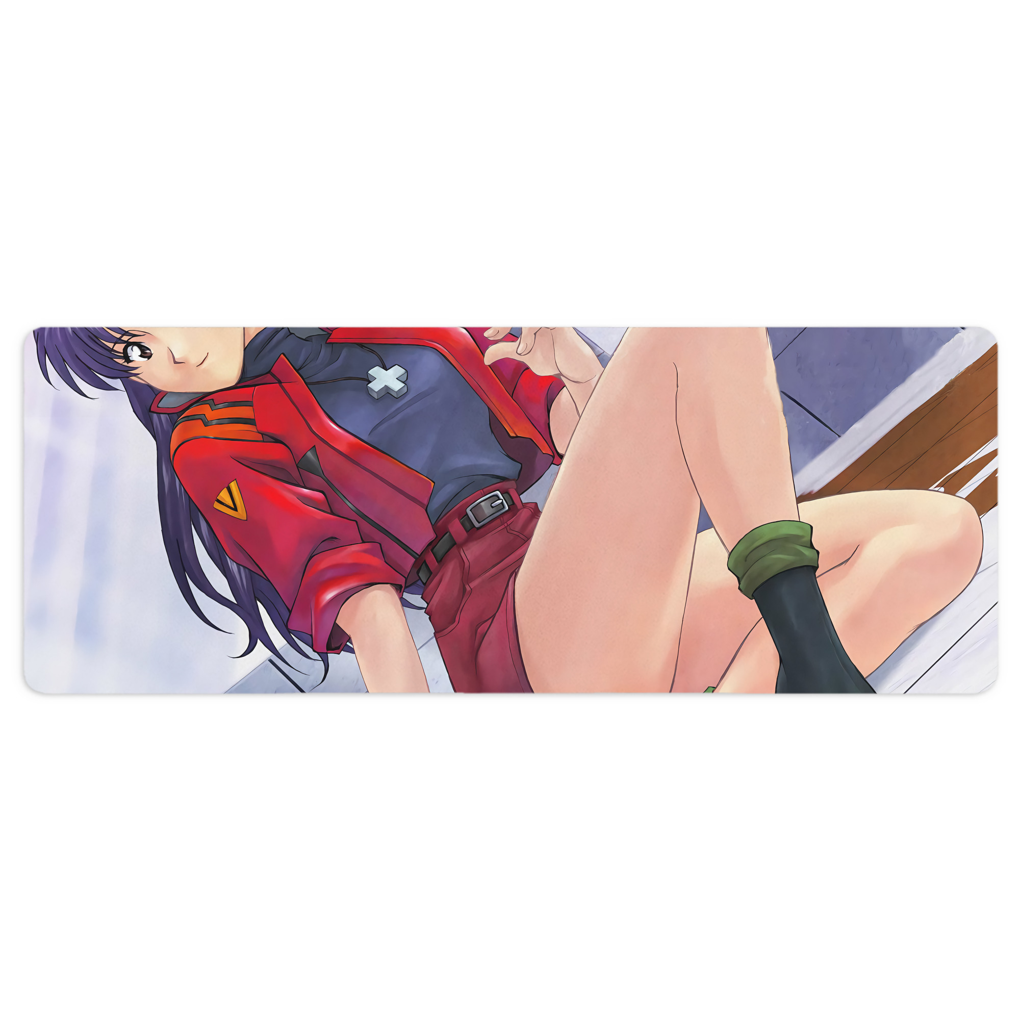 （画像用） EVA 新世紀エヴァンゲリオン ステッチ加工 大判デスクマット／滑り止めマウスパッド