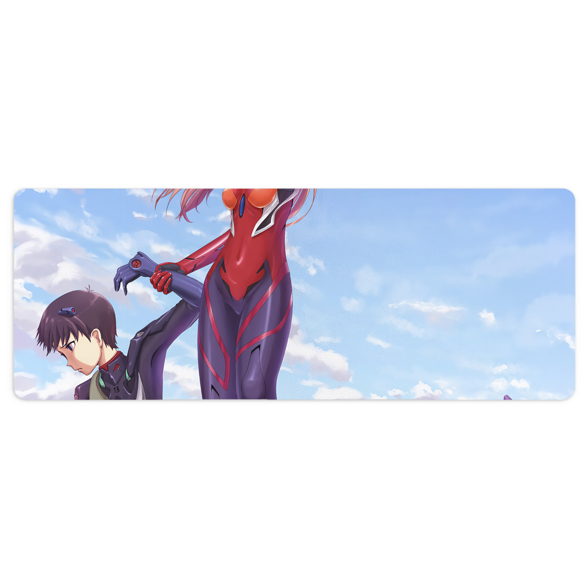 （画像用） EVA 新世紀エヴァンゲリオン ステッチ加工 大判デスクマット／滑り止めマウスパッド