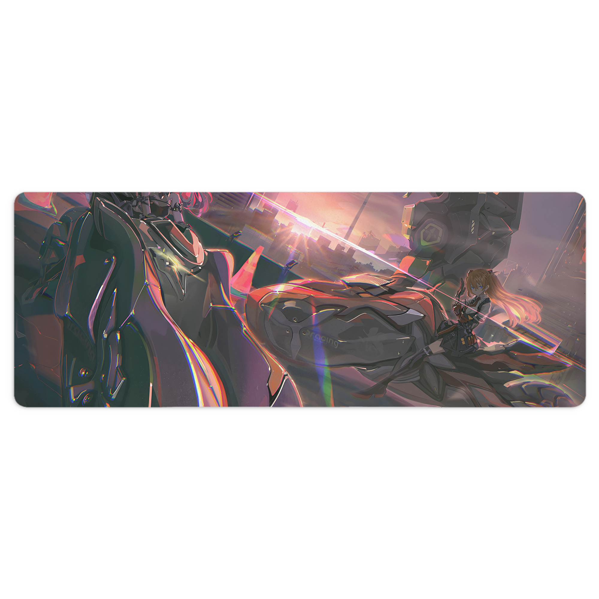 （画像用） EVA 新世紀エヴァンゲリオン ステッチ加工 大判デスクマット／滑り止めマウスパッド