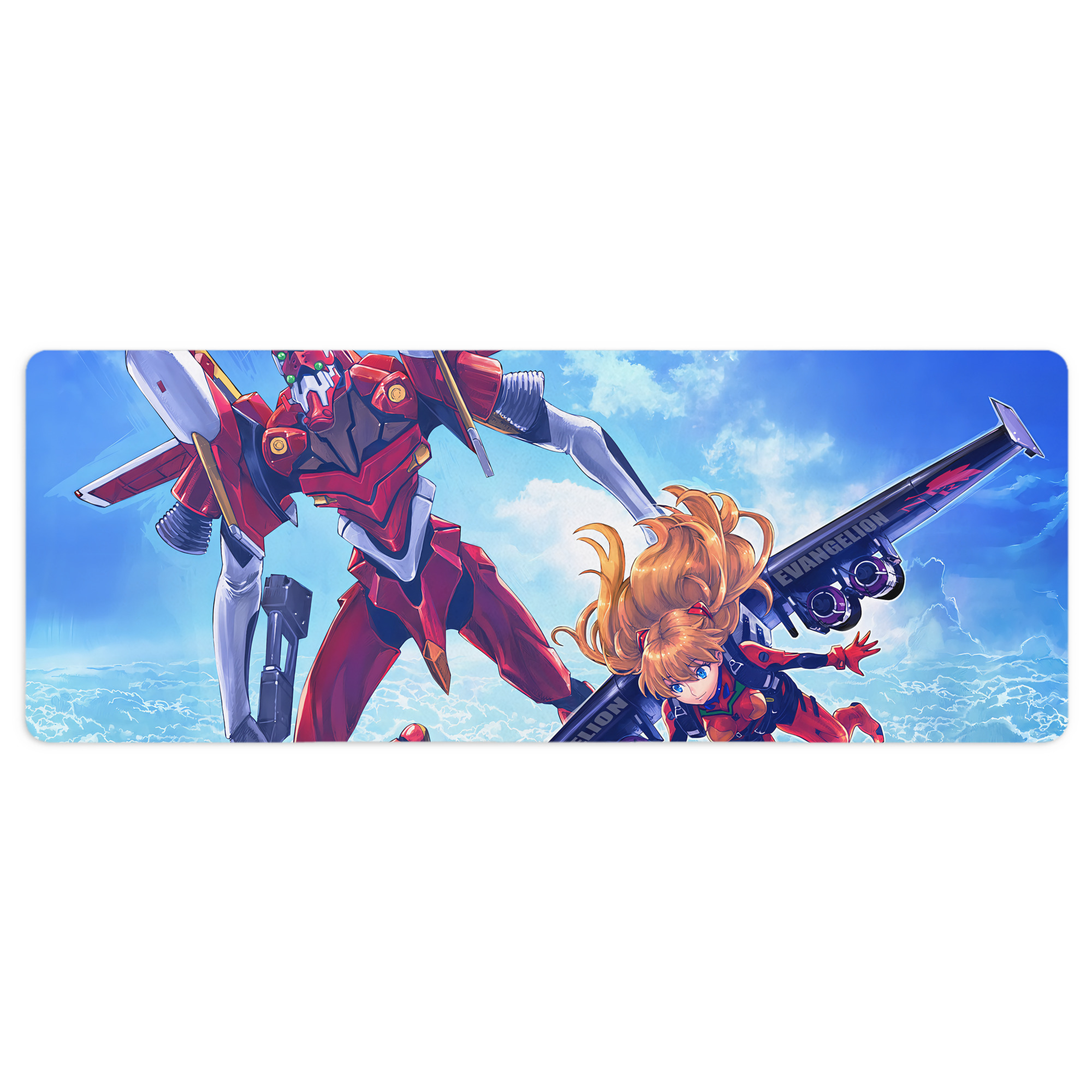 （画像用） EVA 新世紀エヴァンゲリオン ステッチ加工 大判デスクマット／滑り止めマウスパッド