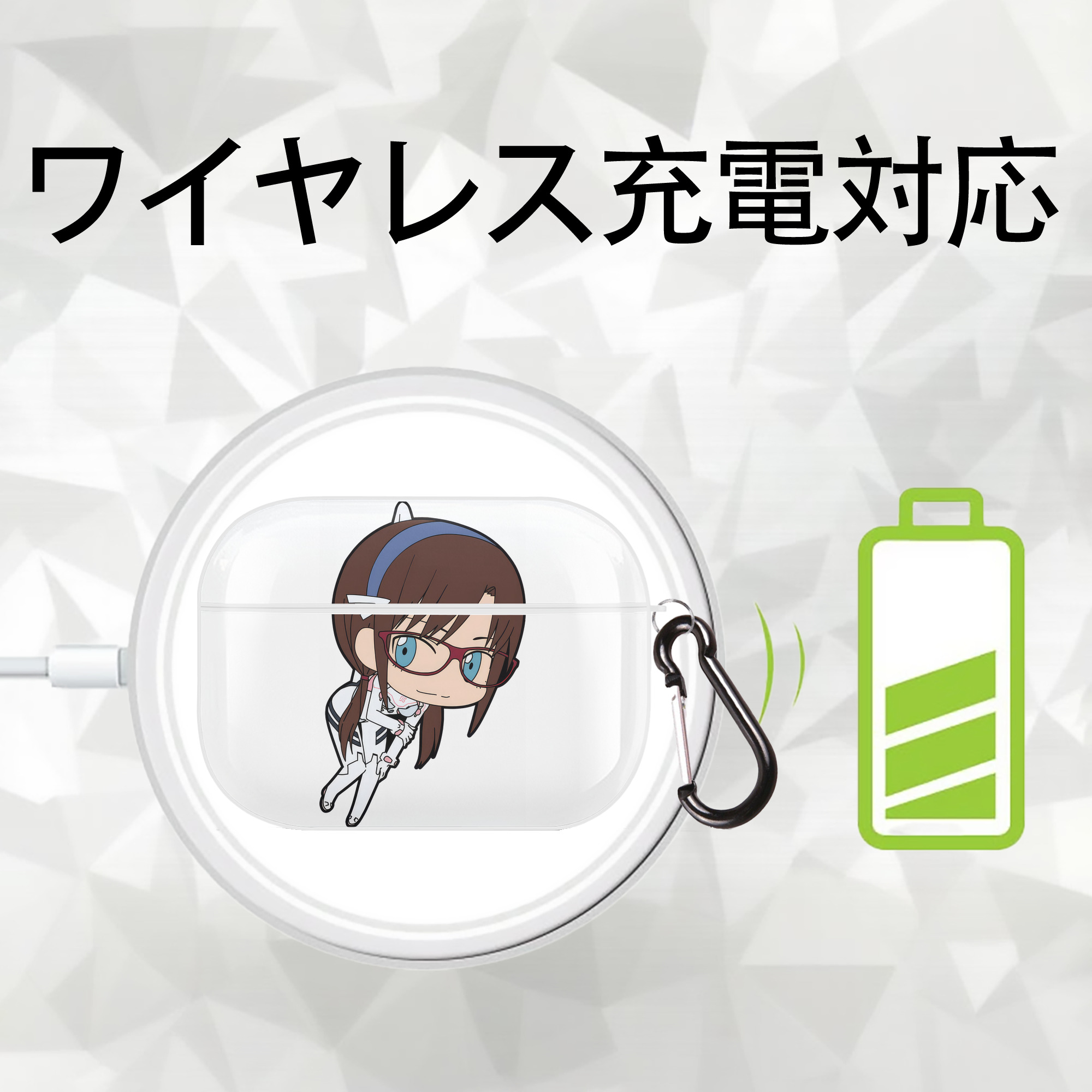 EVA 新世紀エヴァンゲリオン 【AirPods Pro用】ハードシェル保護ケース 耐衝撃・防指紋・カラビナ付き商品仕様
