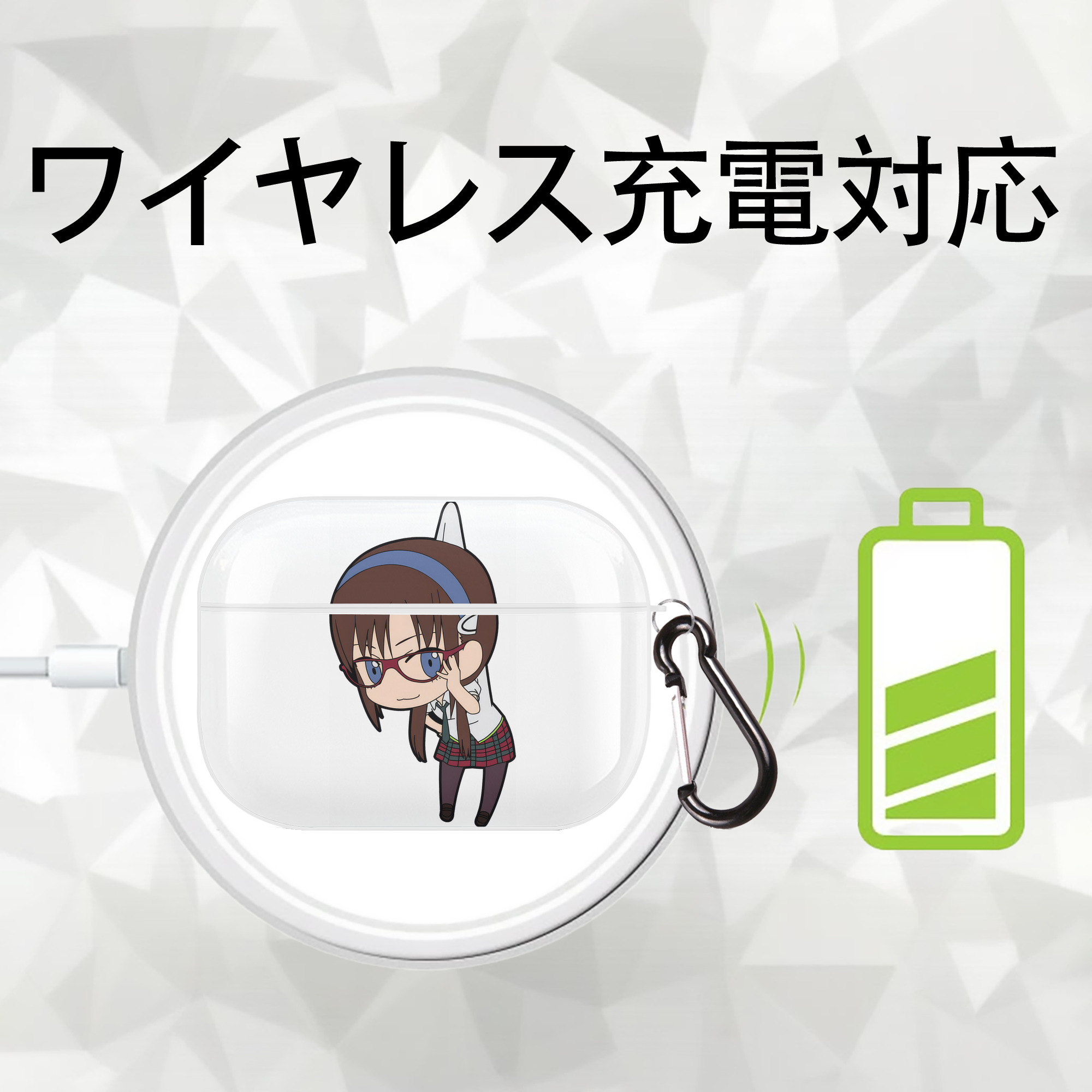 EVA 新世紀エヴァンゲリオン 【AirPods Pro用】ハードシェル保護ケース 耐衝撃・防指紋・カラビナ付き商品仕様
