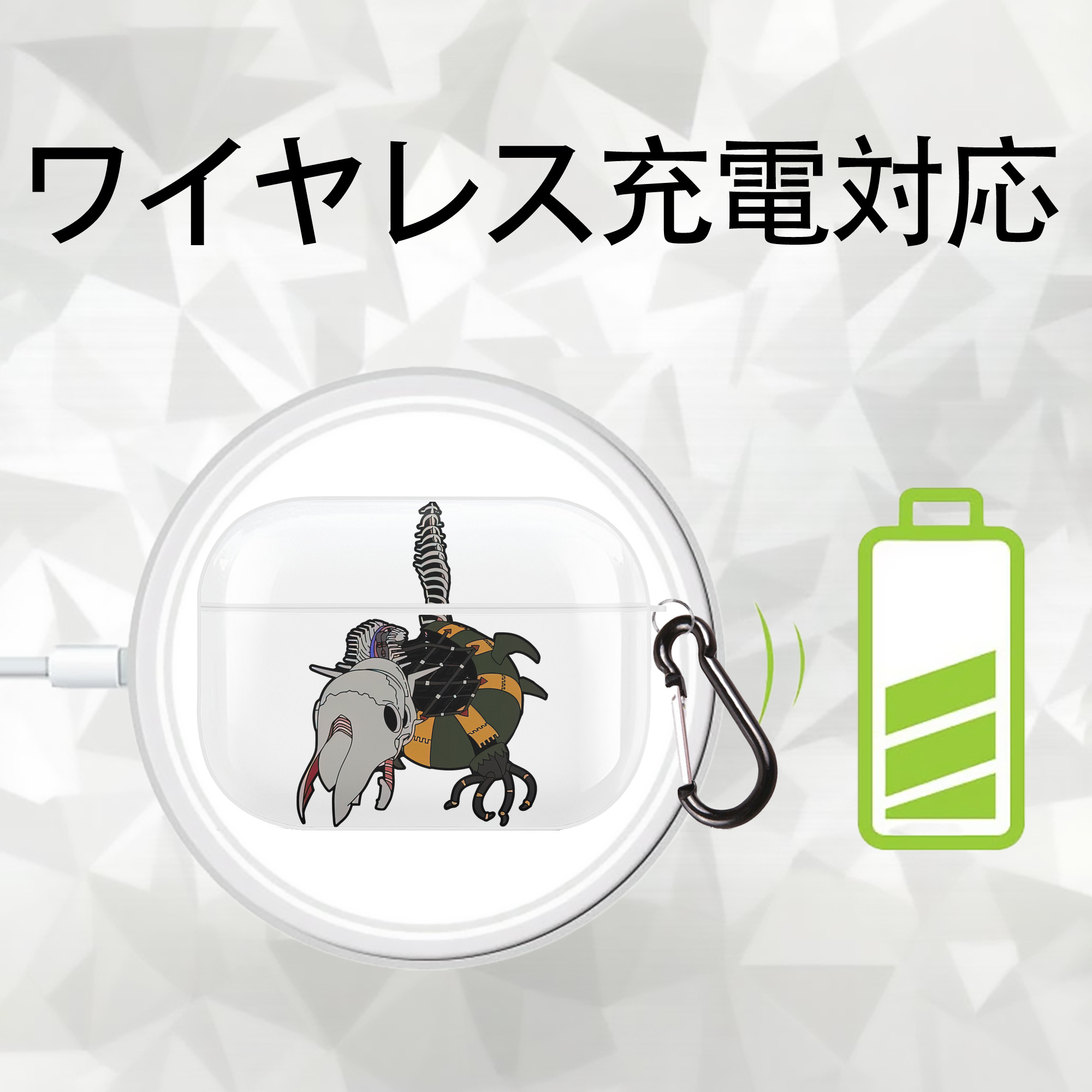 EVA 新世紀エヴァンゲリオン 【AirPods Pro用】ハードシェル保護ケース 耐衝撃・防指紋・カラビナ付き商品仕様
