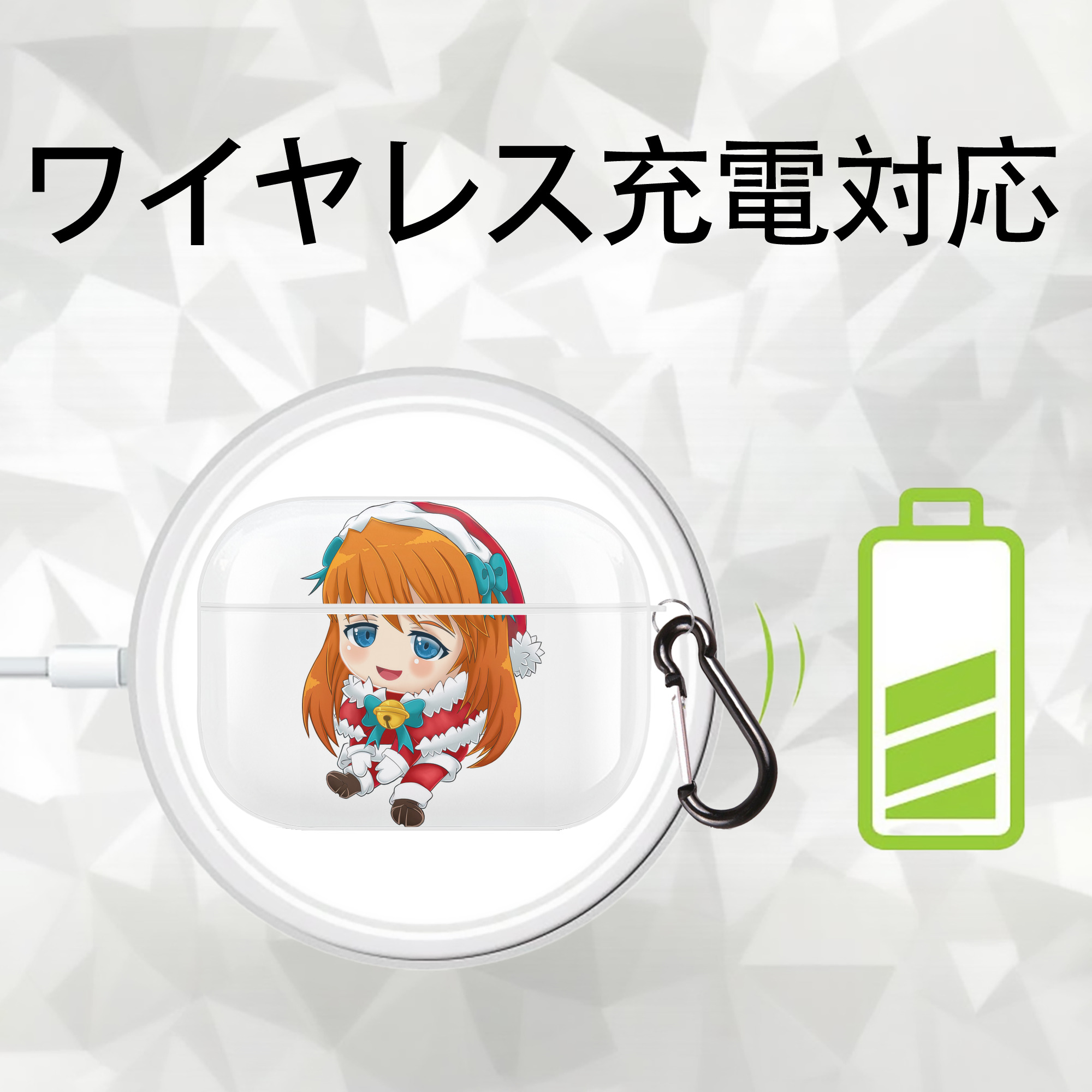 EVA 新世紀エヴァンゲリオン 【AirPods Pro用】ハードシェル保護ケース 耐衝撃・防指紋・カラビナ付き商品仕様