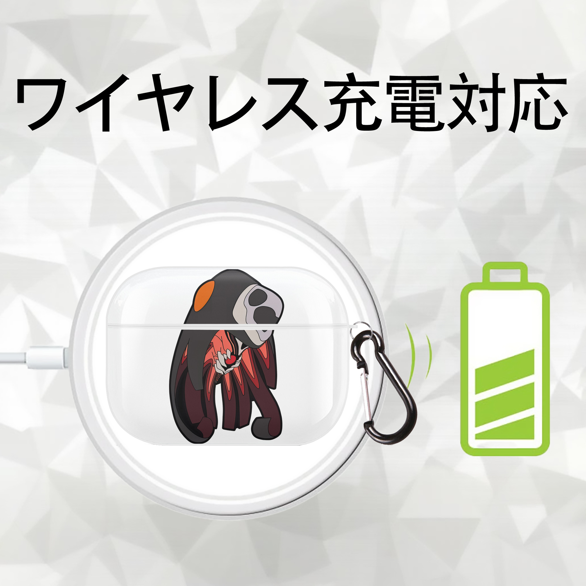 EVA 新世紀エヴァンゲリオン 【AirPods Pro用】ハードシェル保護ケース 耐衝撃・防指紋・カラビナ付き商品仕様