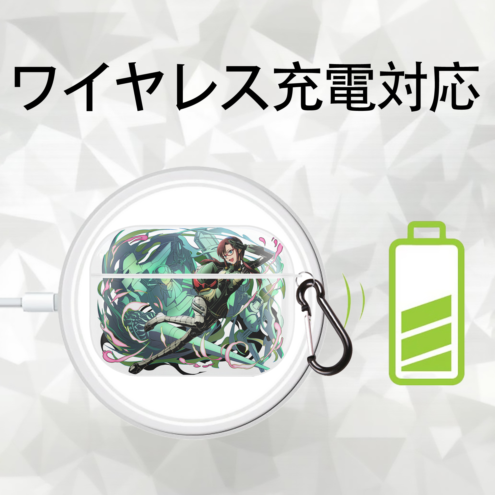 EVA 新世紀エヴァンゲリオン 【AirPods Pro用】ハードシェル保護ケース 耐衝撃・防指紋・カラビナ付き商品仕様