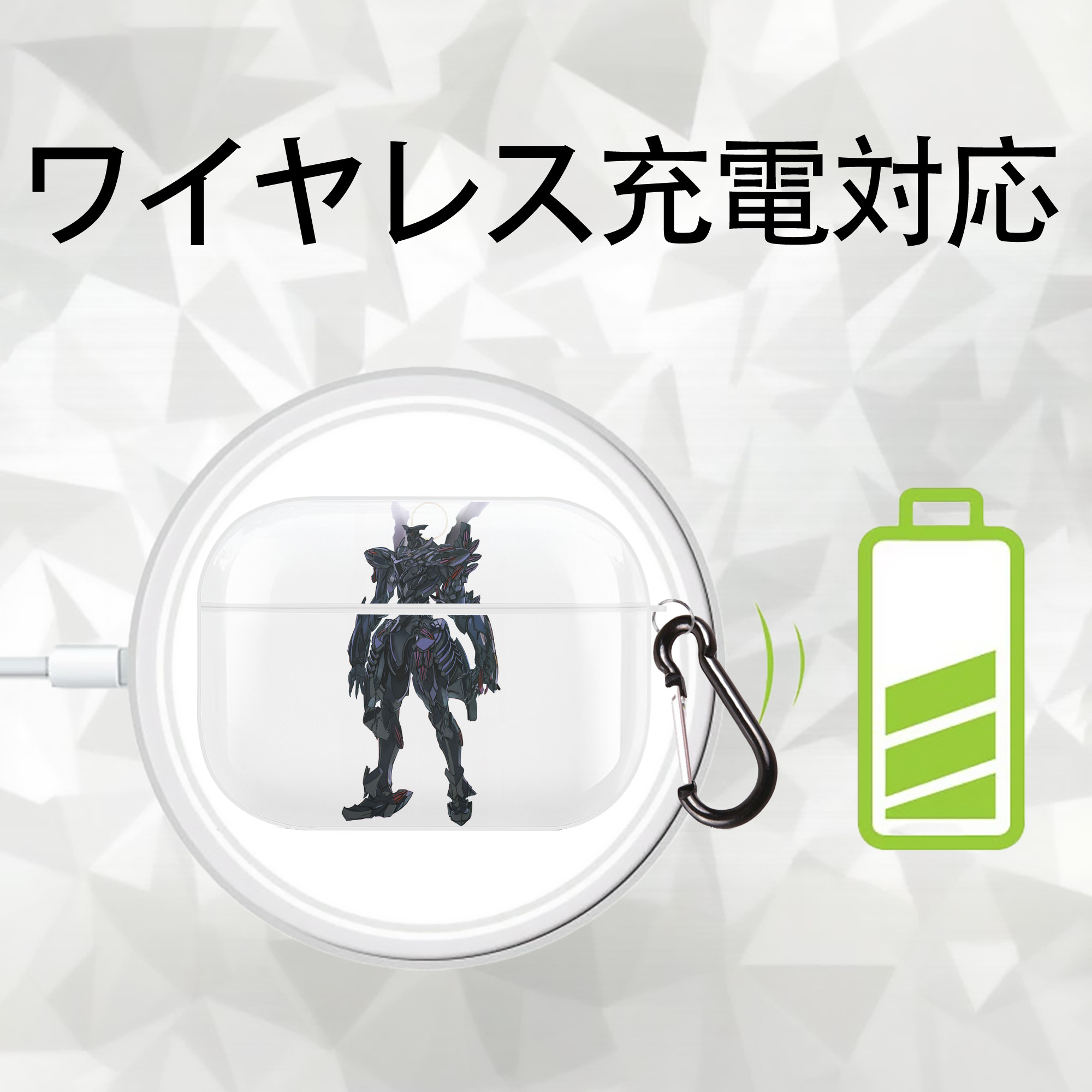 EVA 新世紀エヴァンゲリオン 【AirPods Pro用】ハードシェル保護ケース 耐衝撃・防指紋・カラビナ付き商品仕様