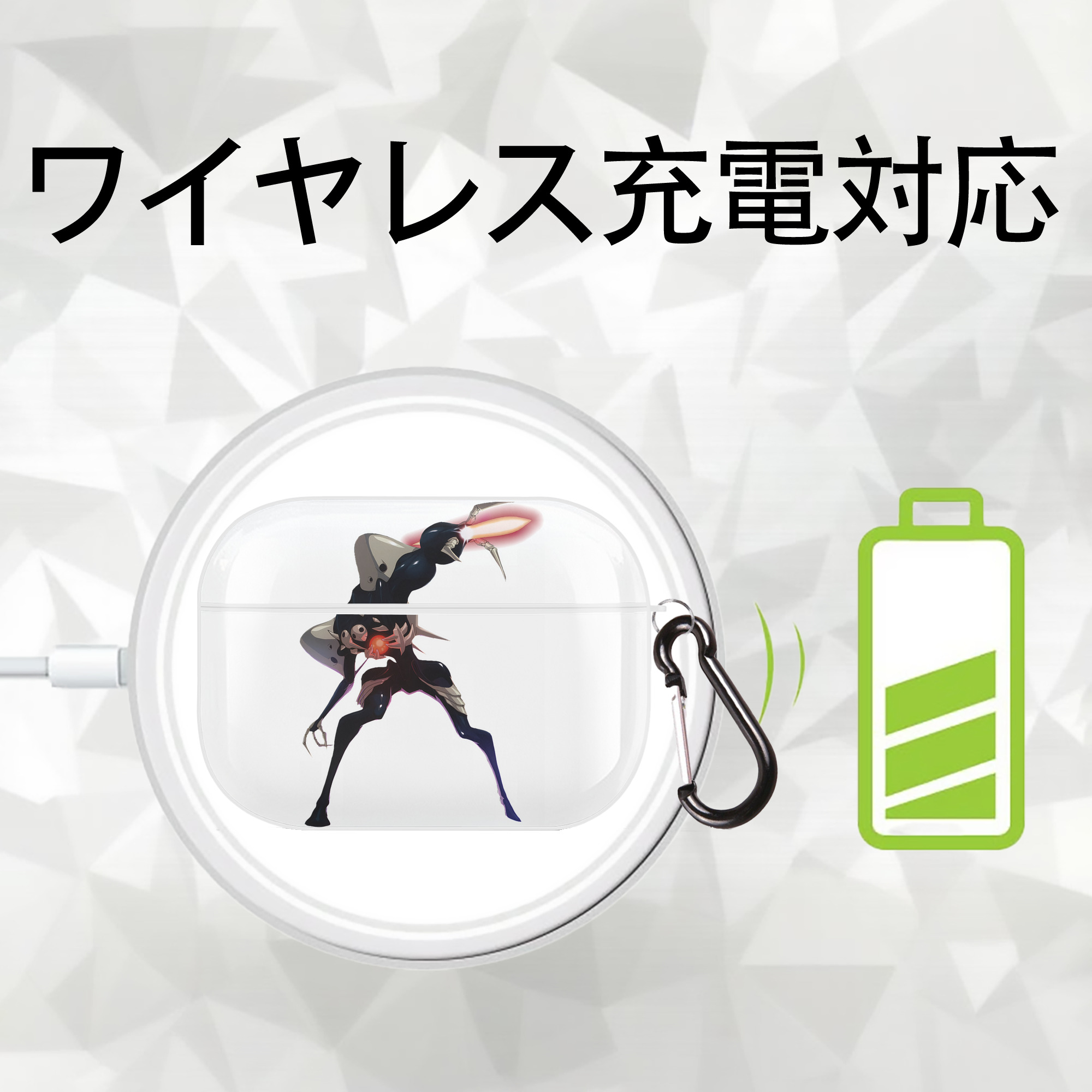 EVA 新世紀エヴァンゲリオン 【AirPods Pro用】ハードシェル保護ケース 耐衝撃・防指紋・カラビナ付き商品仕様