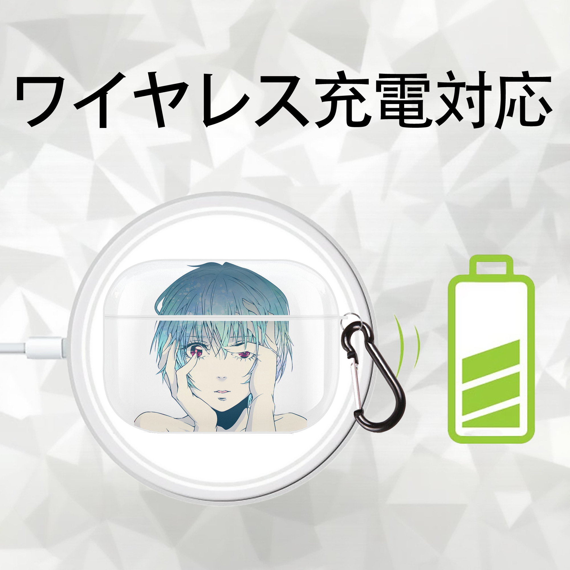 EVA 新世紀エヴァンゲリオン 【AirPods Pro用】ハードシェル保護ケース 耐衝撃・防指紋・カラビナ付き商品仕様