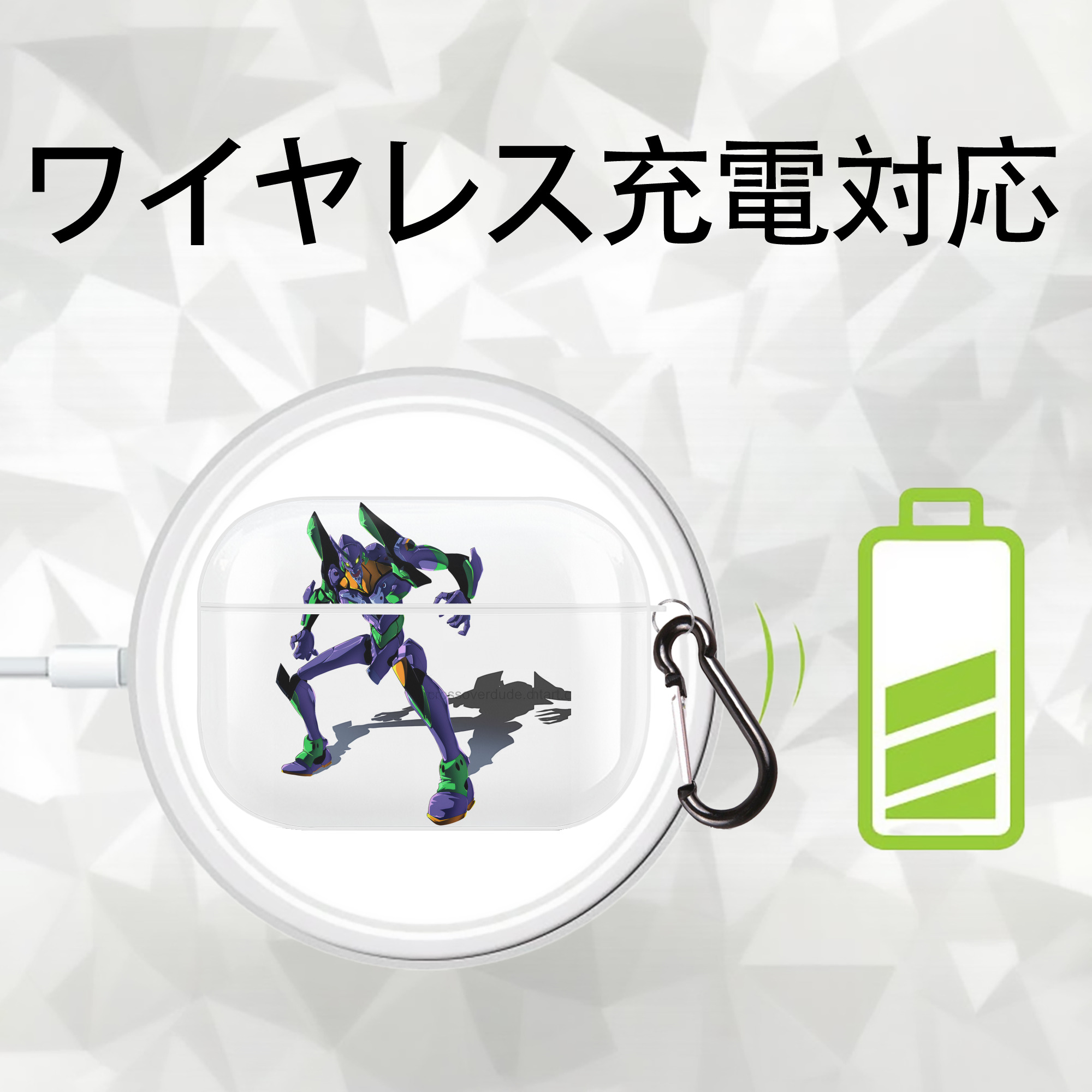 EVA 新世紀エヴァンゲリオン 【AirPods Pro用】ハードシェル保護ケース 耐衝撃・防指紋・カラビナ付き商品仕様