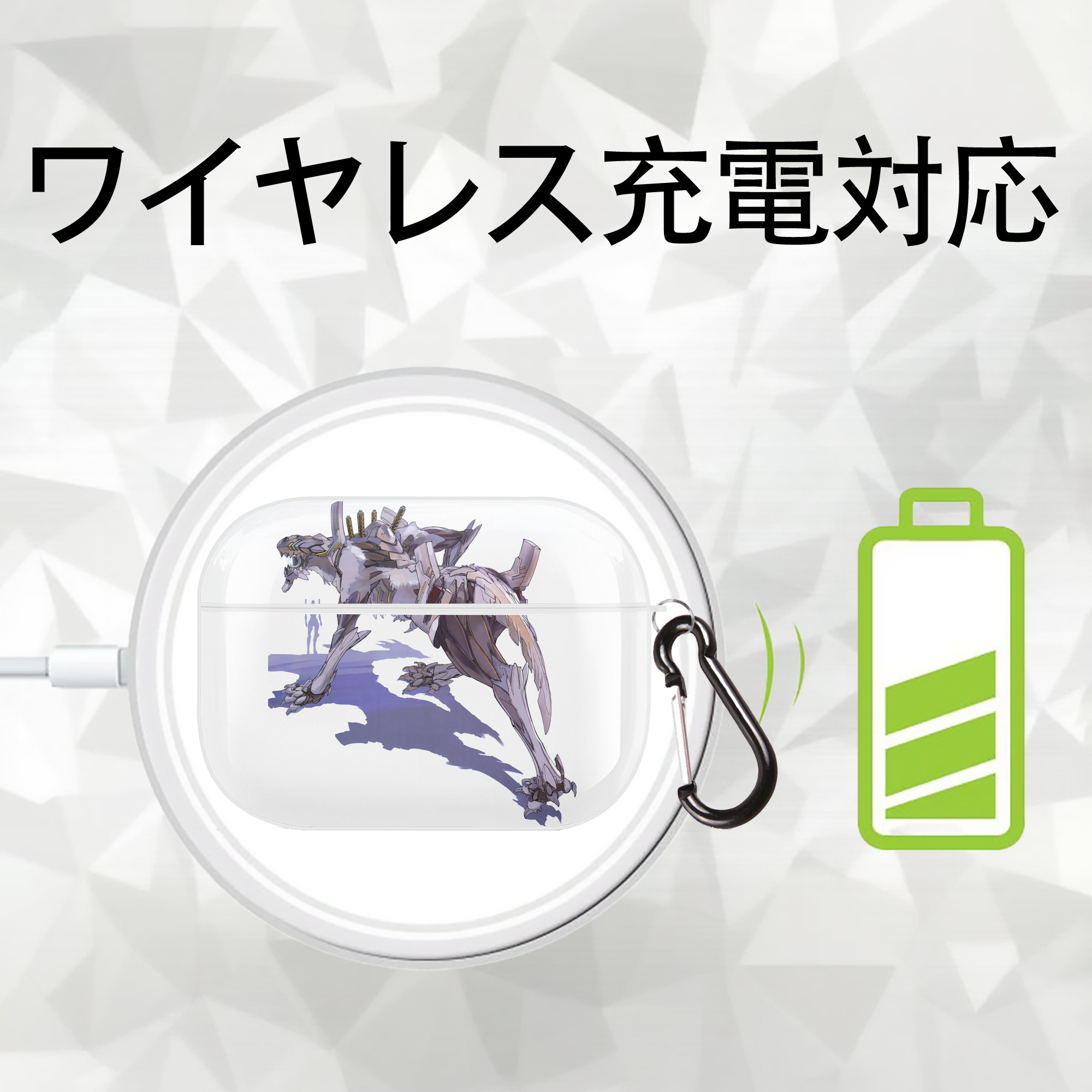 EVA 新世紀エヴァンゲリオン 【AirPods Pro用】ハードシェル保護ケース 耐衝撃・防指紋・カラビナ付き商品仕様