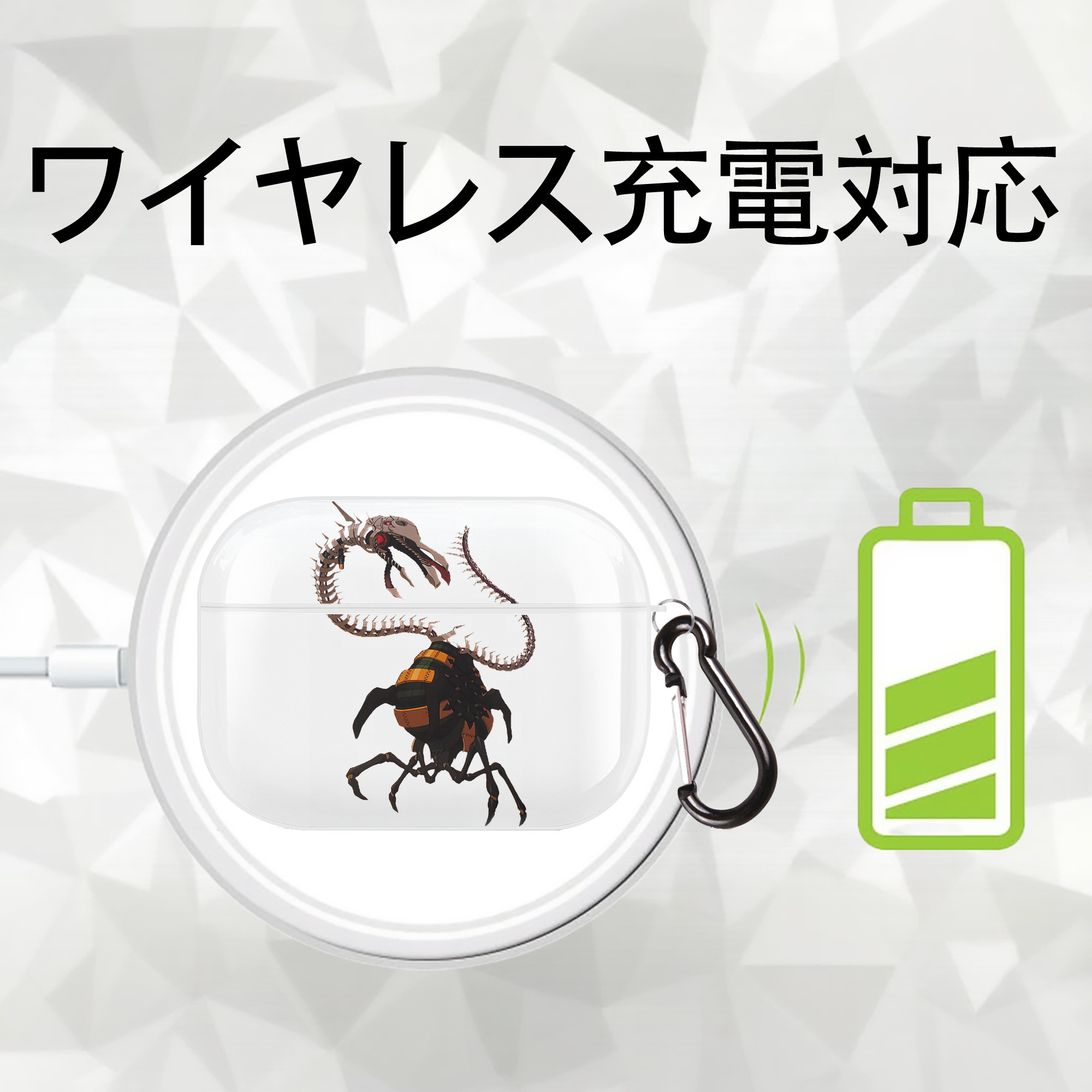 EVA 新世紀エヴァンゲリオン 【AirPods Pro用】ハードシェル保護ケース 耐衝撃・防指紋・カラビナ付き商品仕様