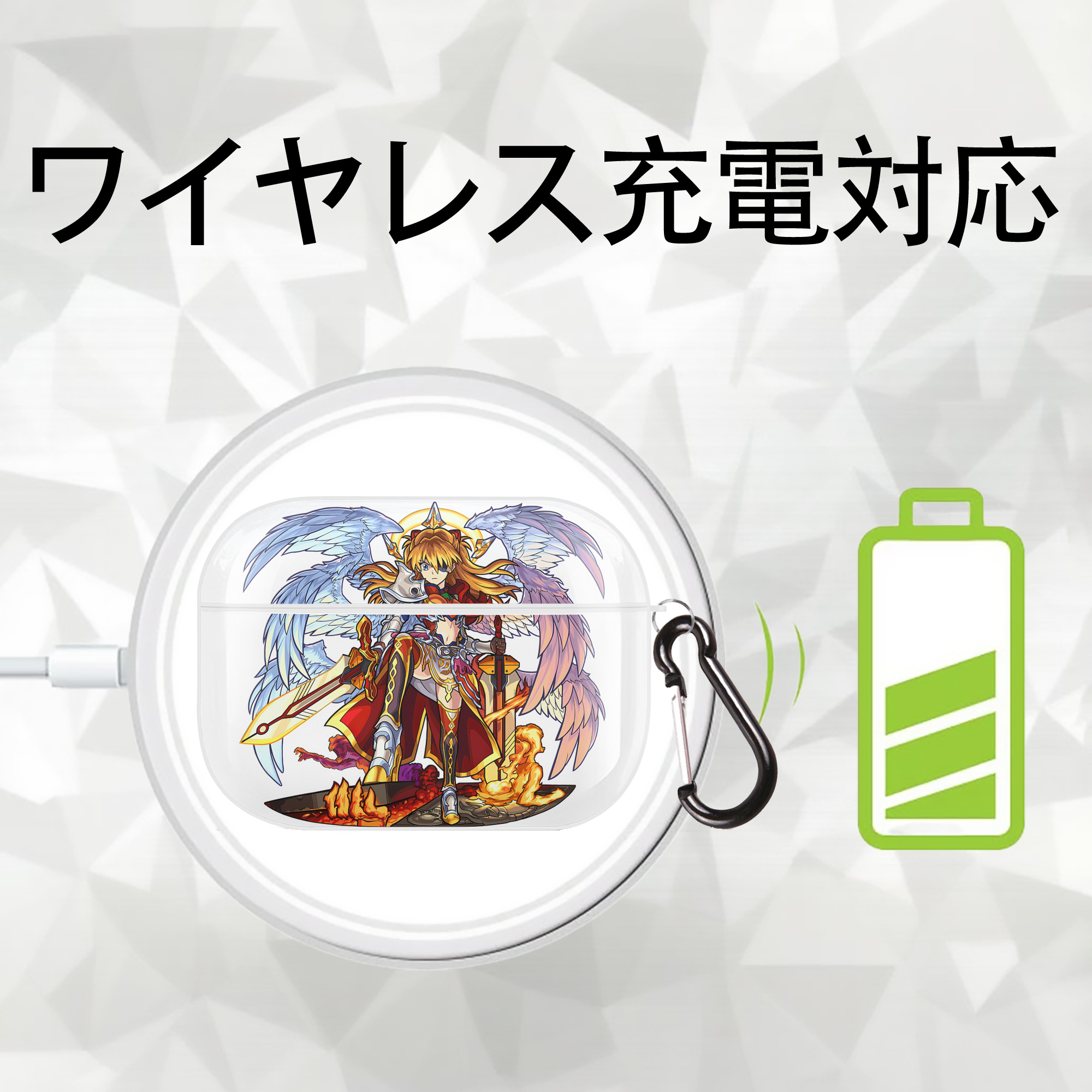 EVA 新世紀エヴァンゲリオン 【AirPods Pro用】ハードシェル保護ケース 耐衝撃・防指紋・カラビナ付き商品仕様