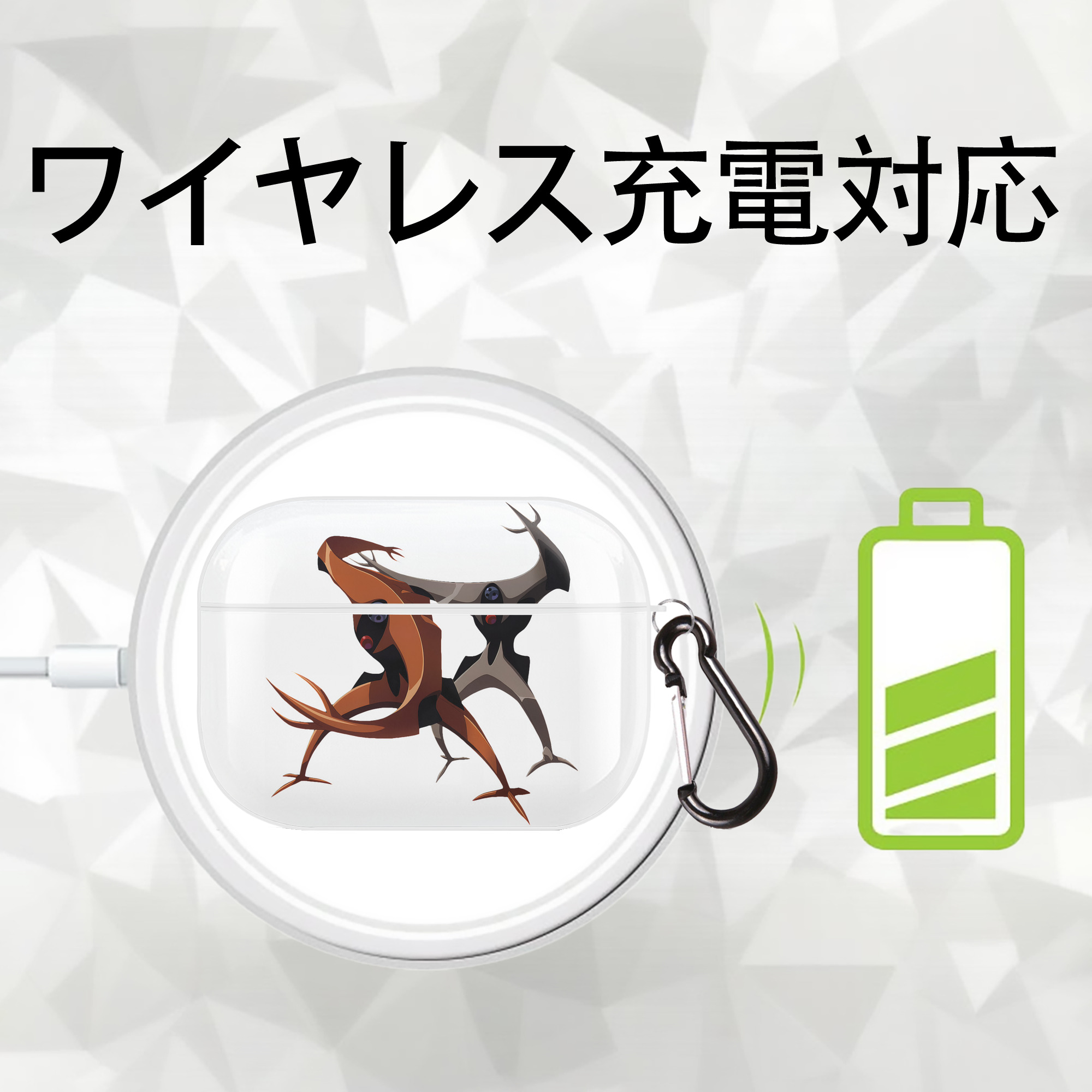 EVA 新世紀エヴァンゲリオン 【AirPods Pro用】ハードシェル保護ケース 耐衝撃・防指紋・カラビナ付き商品仕様