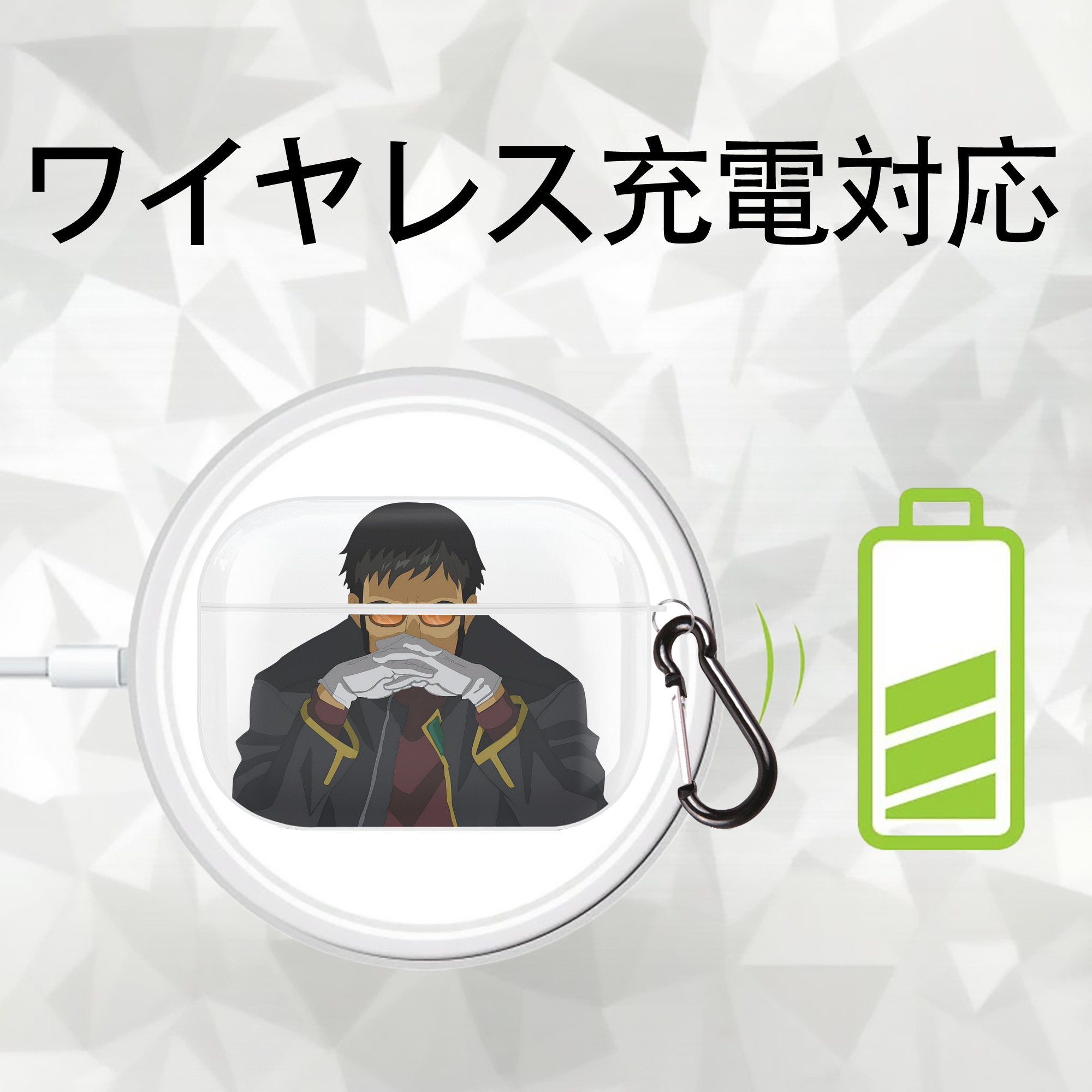 EVA 新世紀エヴァンゲリオン 【AirPods Pro用】ハードシェル保護ケース 耐衝撃・防指紋・カラビナ付き商品仕様