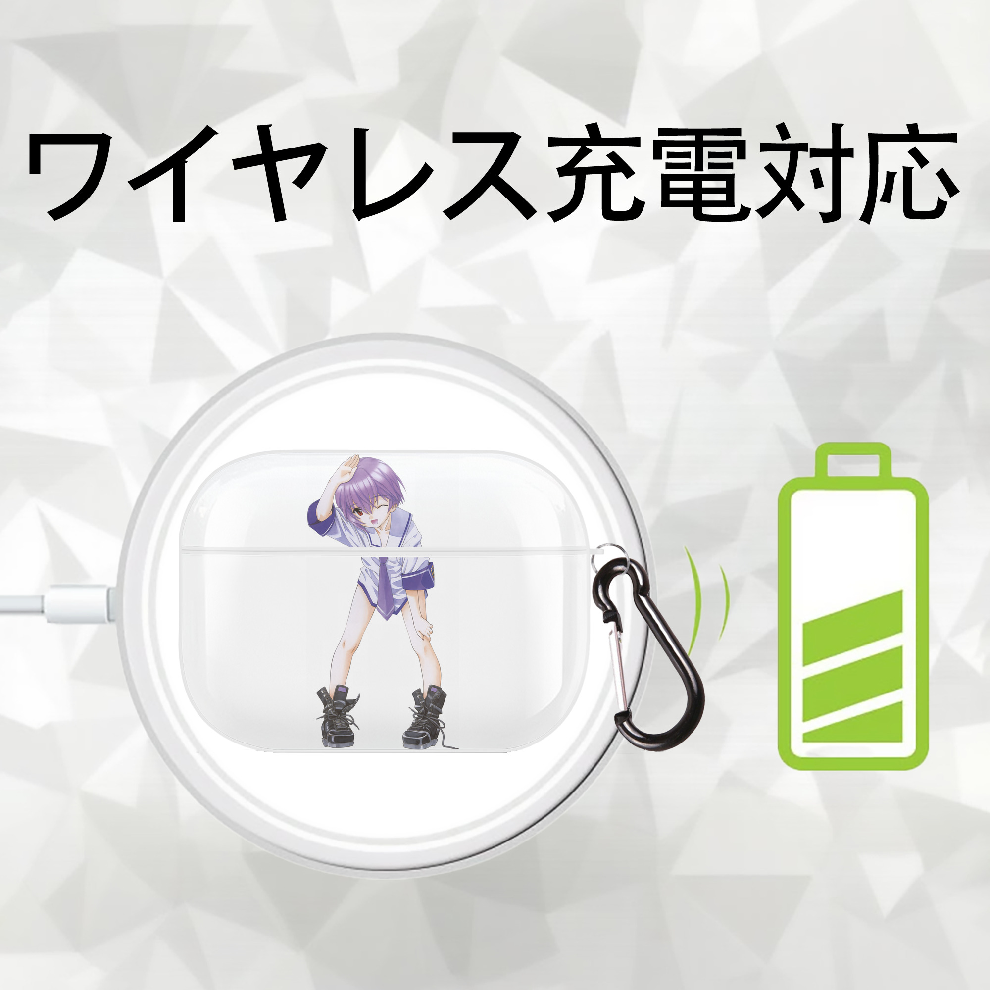 EVA 新世紀エヴァンゲリオン 【AirPods Pro用】ハードシェル保護ケース 耐衝撃・防指紋・カラビナ付き商品仕様