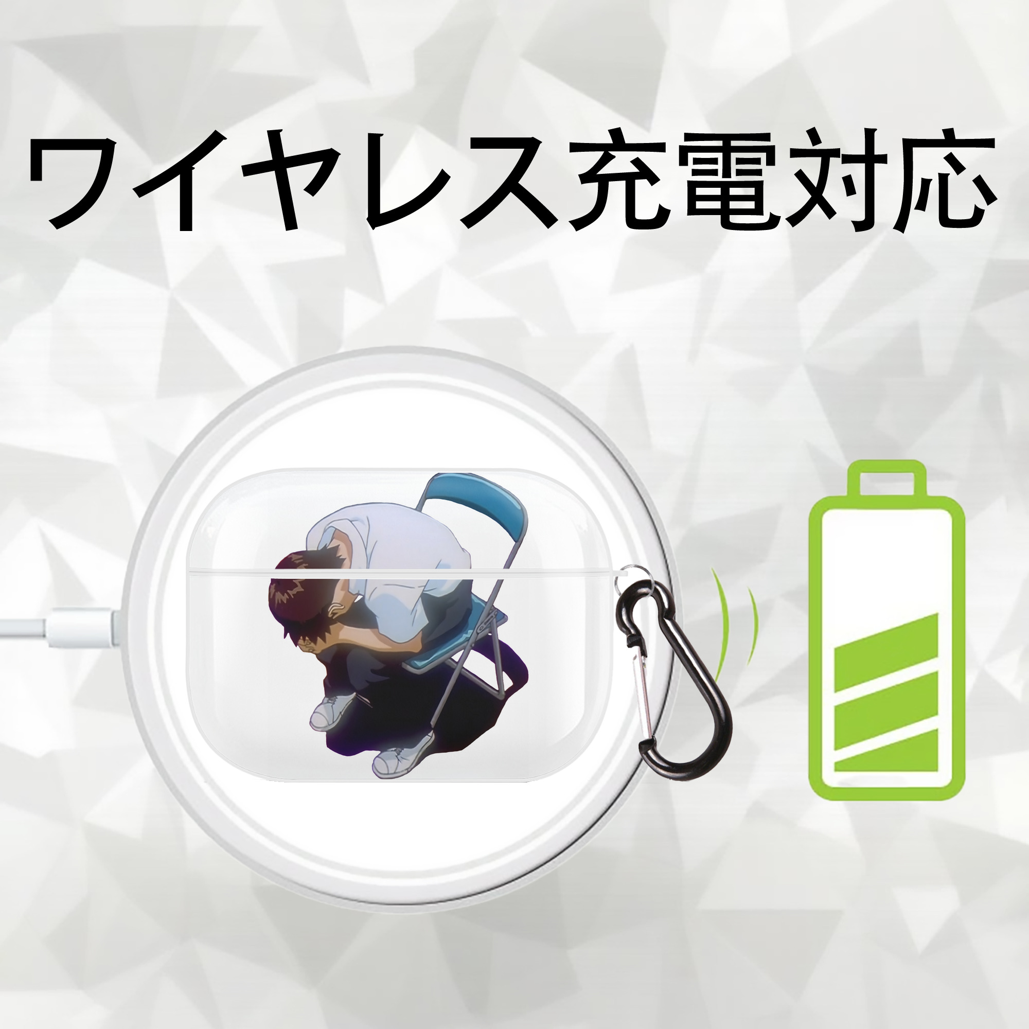 EVA 新世紀エヴァンゲリオン 【AirPods Pro用】ハードシェル保護ケース 耐衝撃・防指紋・カラビナ付き商品仕様