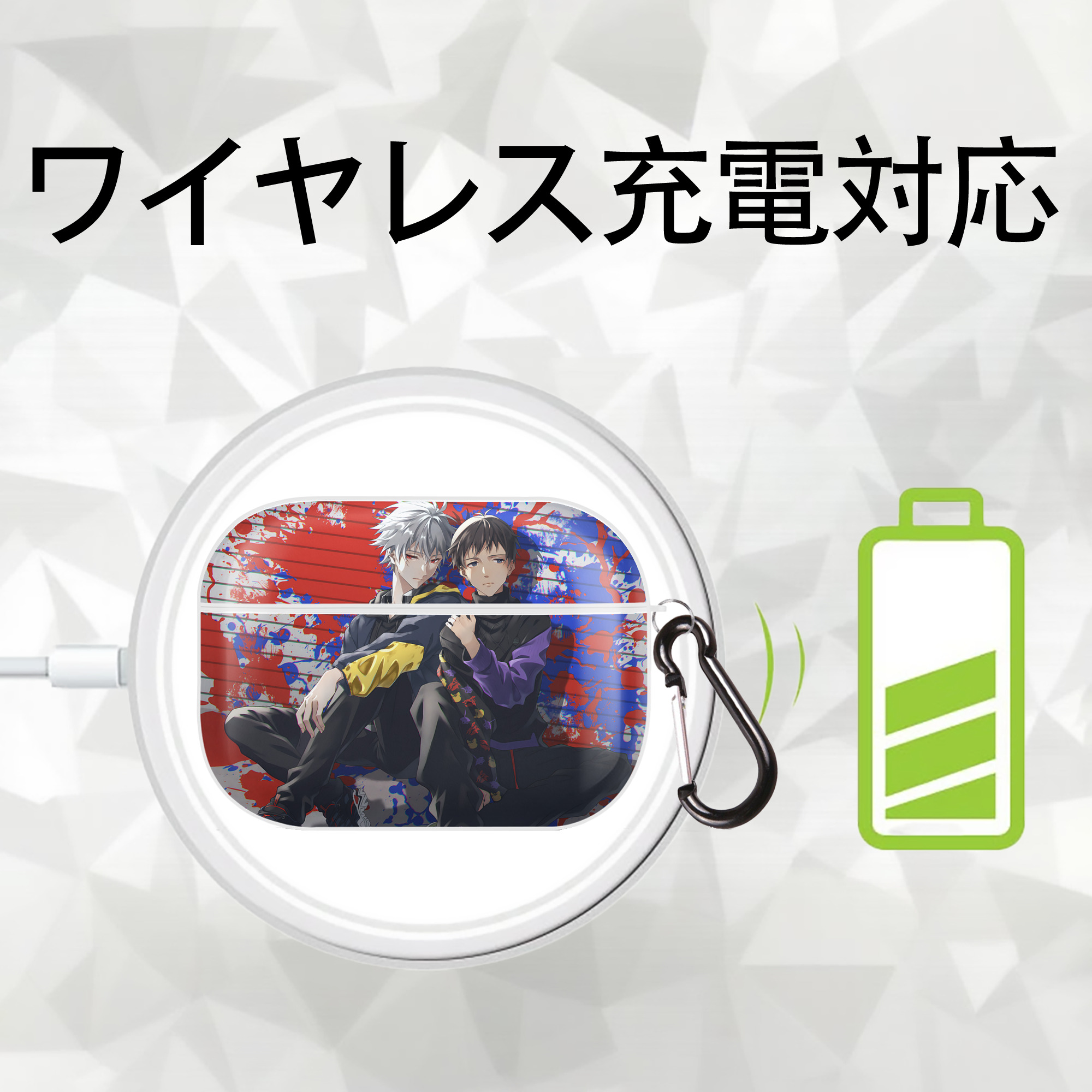 EVA 新世紀エヴァンゲリオン 【AirPods Pro用】ハードシェル保護ケース 耐衝撃・防指紋・カラビナ付き商品仕様
