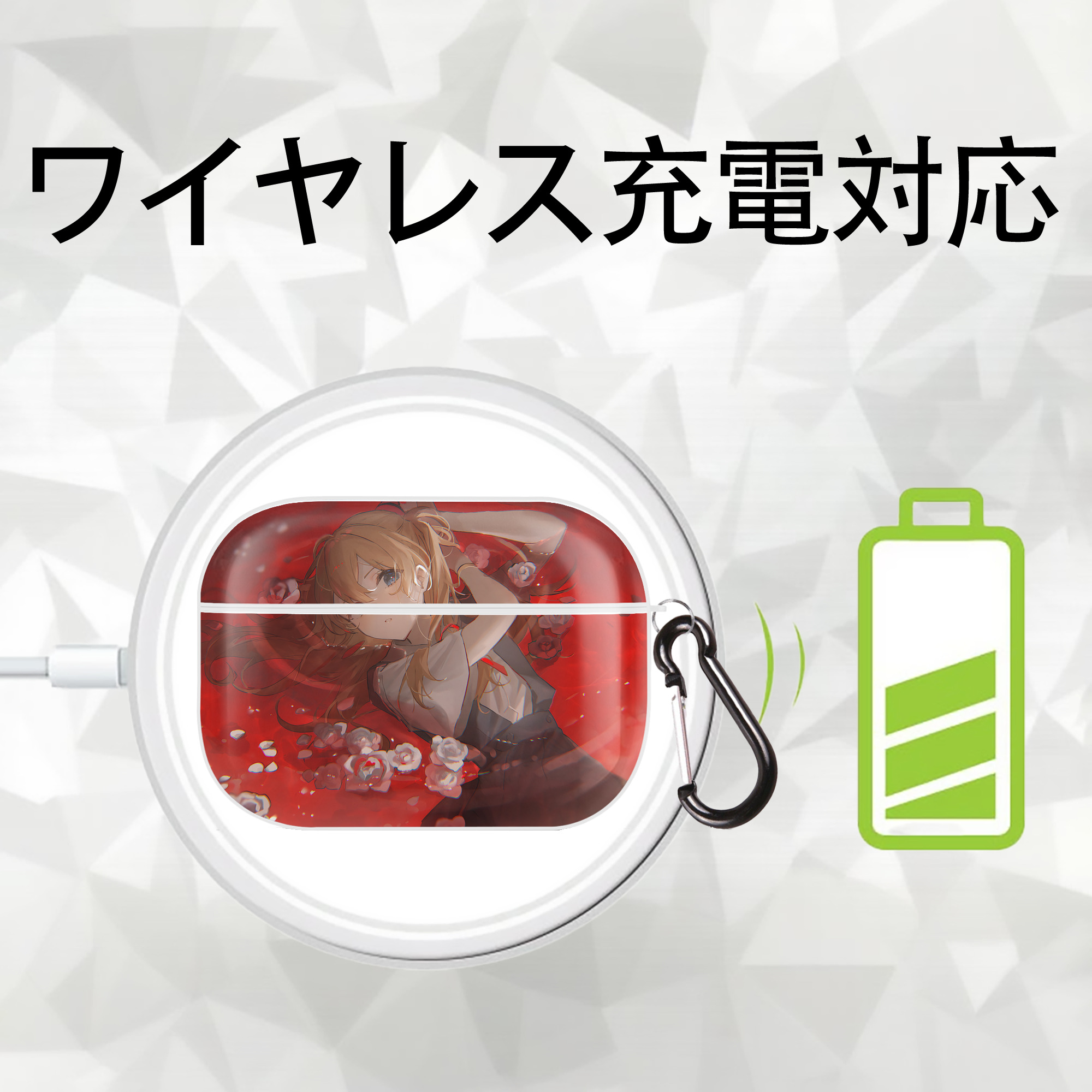 EVA 新世紀エヴァンゲリオン 【AirPods Pro用】ハードシェル保護ケース 耐衝撃・防指紋・カラビナ付き商品仕様