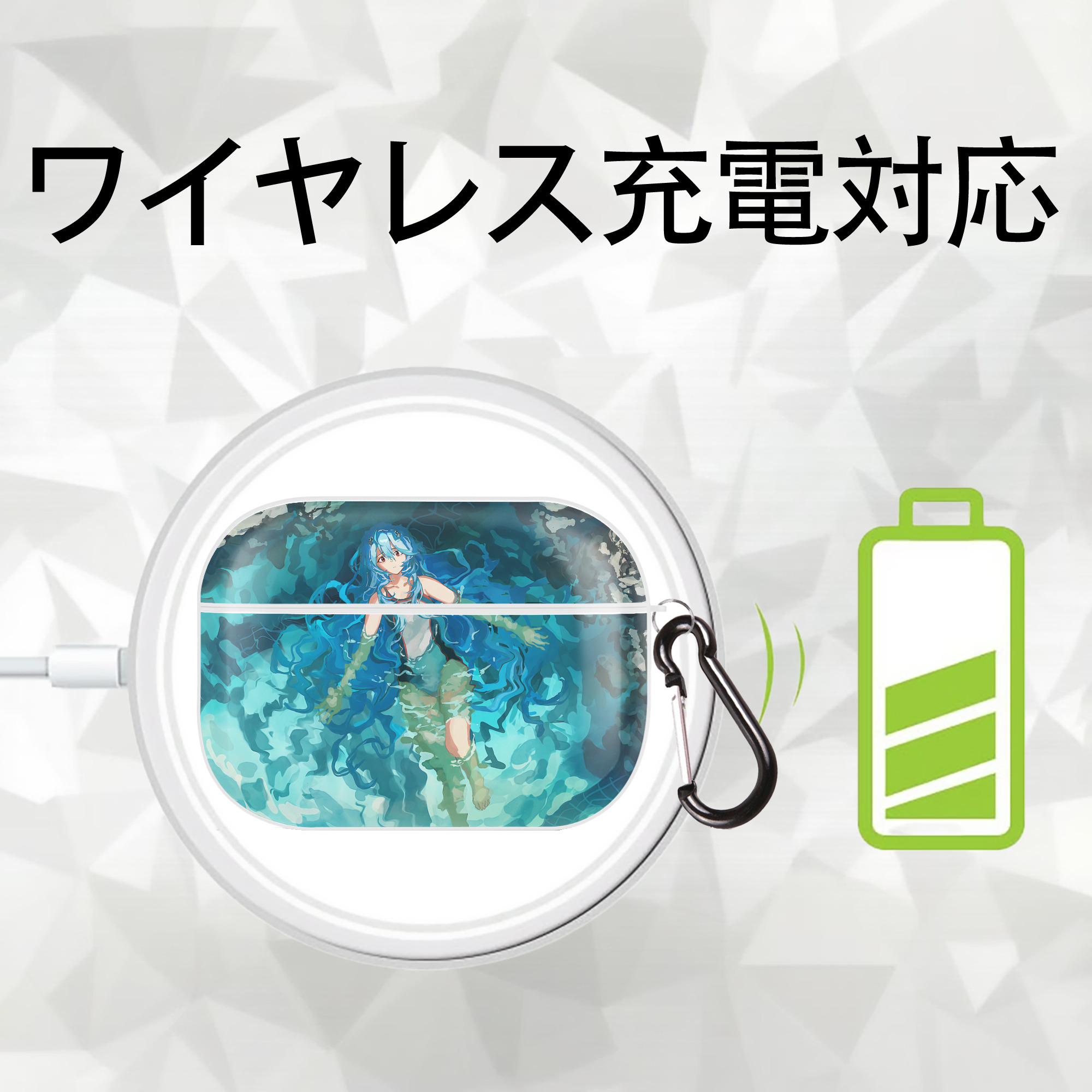EVA 新世紀エヴァンゲリオン 【AirPods Pro用】ハードシェル保護ケース 耐衝撃・防指紋・カラビナ付き商品仕様