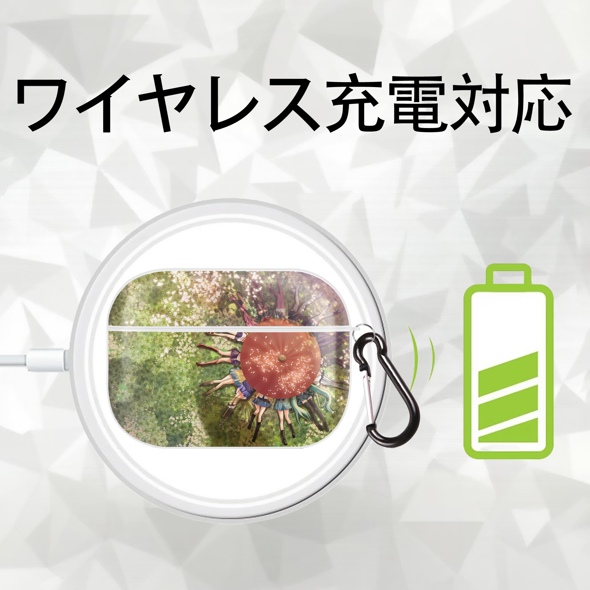 EVA 新世紀エヴァンゲリオン 【AirPods Pro用】ハードシェル保護ケース 耐衝撃・防指紋・カラビナ付き商品仕様
