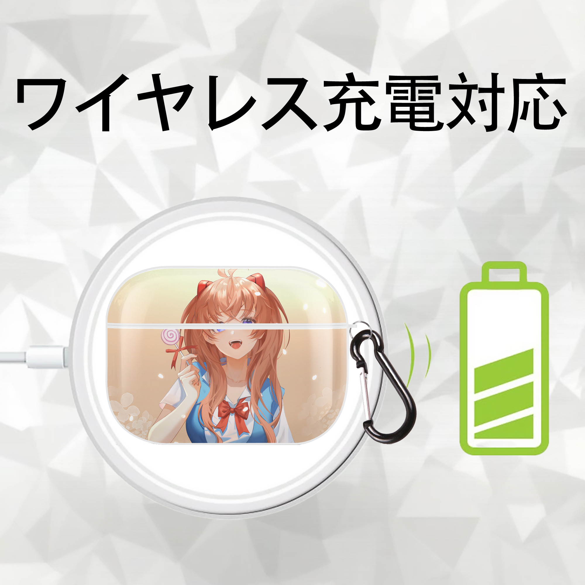 EVA 新世紀エヴァンゲリオン 【AirPods Pro用】ハードシェル保護ケース 耐衝撃・防指紋・カラビナ付き商品仕様