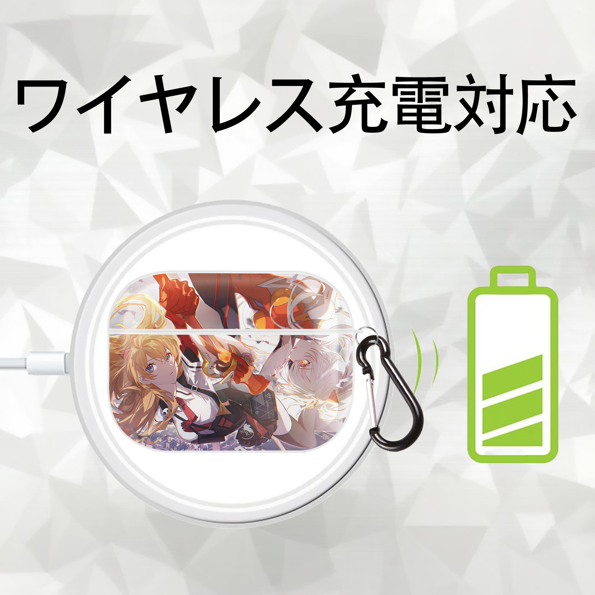 EVA 新世紀エヴァンゲリオン 【AirPods Pro用】ハードシェル保護ケース 耐衝撃・防指紋・カラビナ付き商品仕様