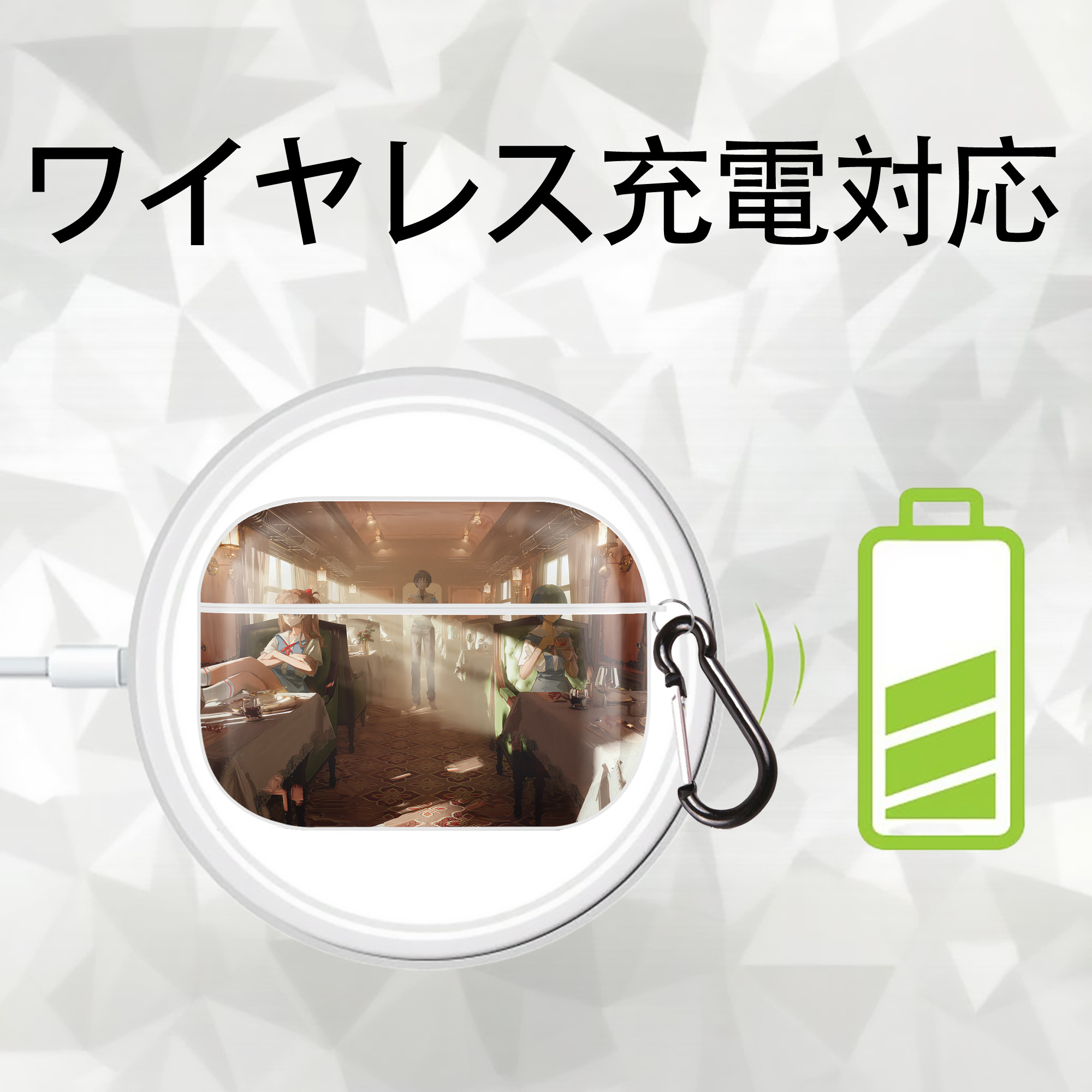 EVA 新世紀エヴァンゲリオン 【AirPods Pro用】ハードシェル保護ケース 耐衝撃・防指紋・カラビナ付き商品仕様