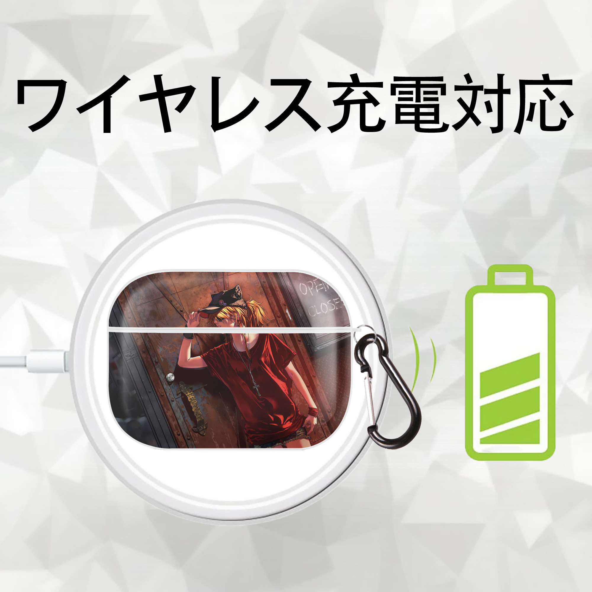 EVA 新世紀エヴァンゲリオン 【AirPods Pro用】ハードシェル保護ケース 耐衝撃・防指紋・カラビナ付き商品仕様