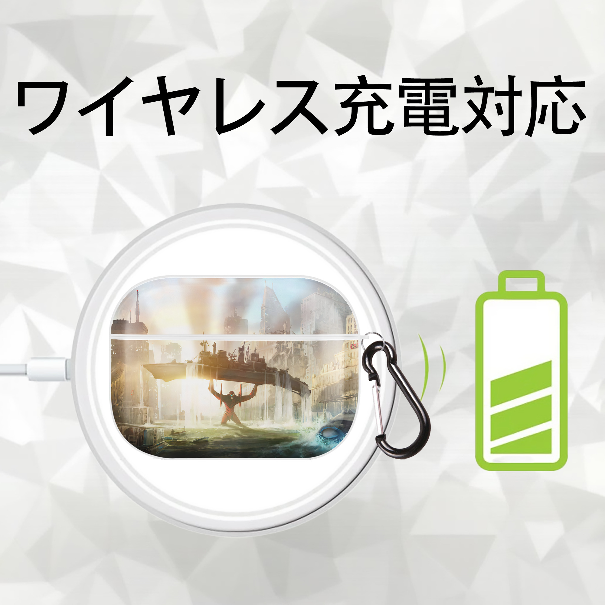 EVA 新世紀エヴァンゲリオン 【AirPods Pro用】ハードシェル保護ケース 耐衝撃・防指紋・カラビナ付き商品仕様