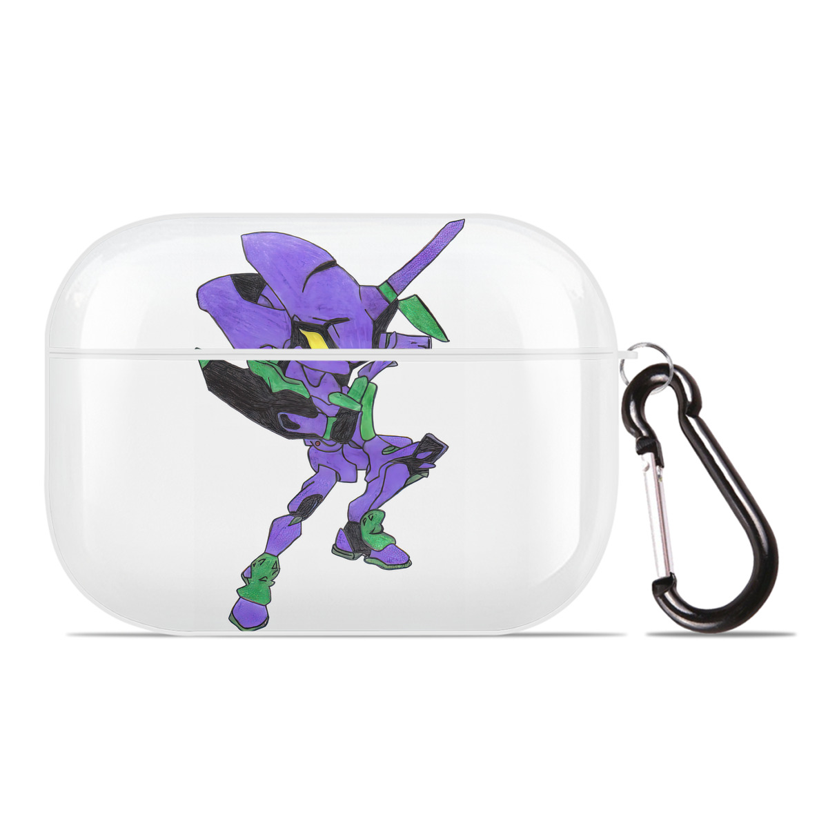 （画像用） EVA 新世紀エヴァンゲリオン 【AirPods Pro用】ハードシェル保護ケース 耐衝撃・防指紋・カラビナ付き商品仕様