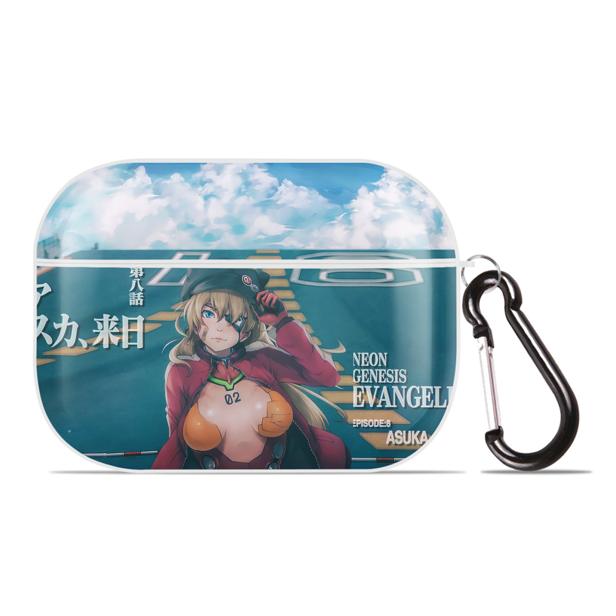（画像用） EVA 新世紀エヴァンゲリオン 【AirPods Pro用】ハードシェル保護ケース 耐衝撃・防指紋・カラビナ付き商品仕様