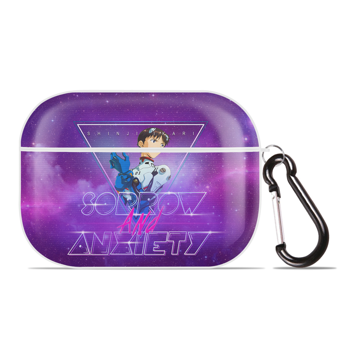 （画像用） EVA 新世紀エヴァンゲリオン 【AirPods Pro用】ハードシェル保護ケース 耐衝撃・防指紋・カラビナ付き商品仕様