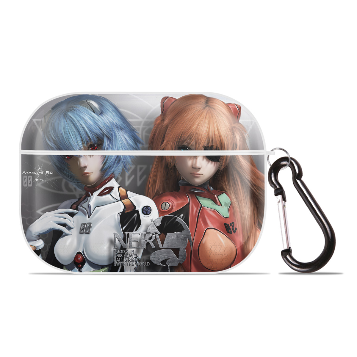 （画像用） EVA 新世紀エヴァンゲリオン 【AirPods Pro用】ハードシェル保護ケース 耐衝撃・防指紋・カラビナ付き商品仕様