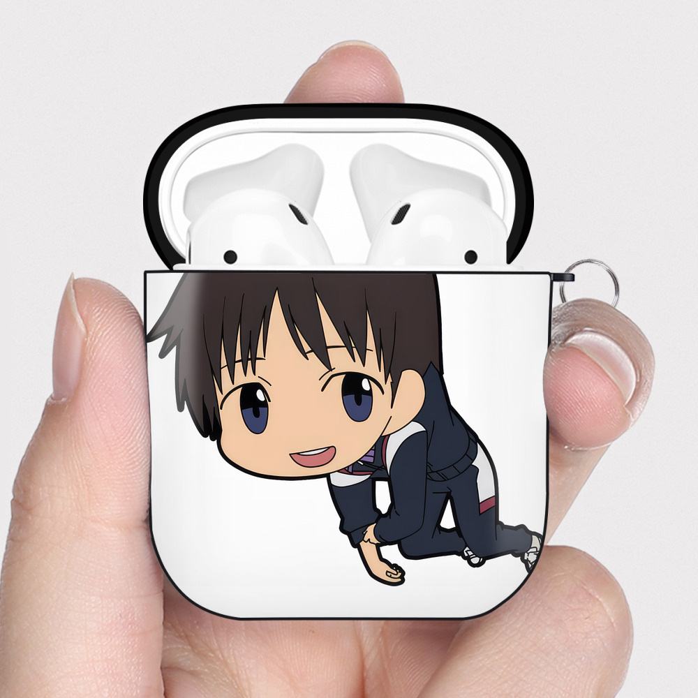 （画像用） EVA 新世紀エヴァンゲリオン AirPods 第2世代保護ケース ハードシェル ブラック 耐衝撃・防指紋・カラビナ付き