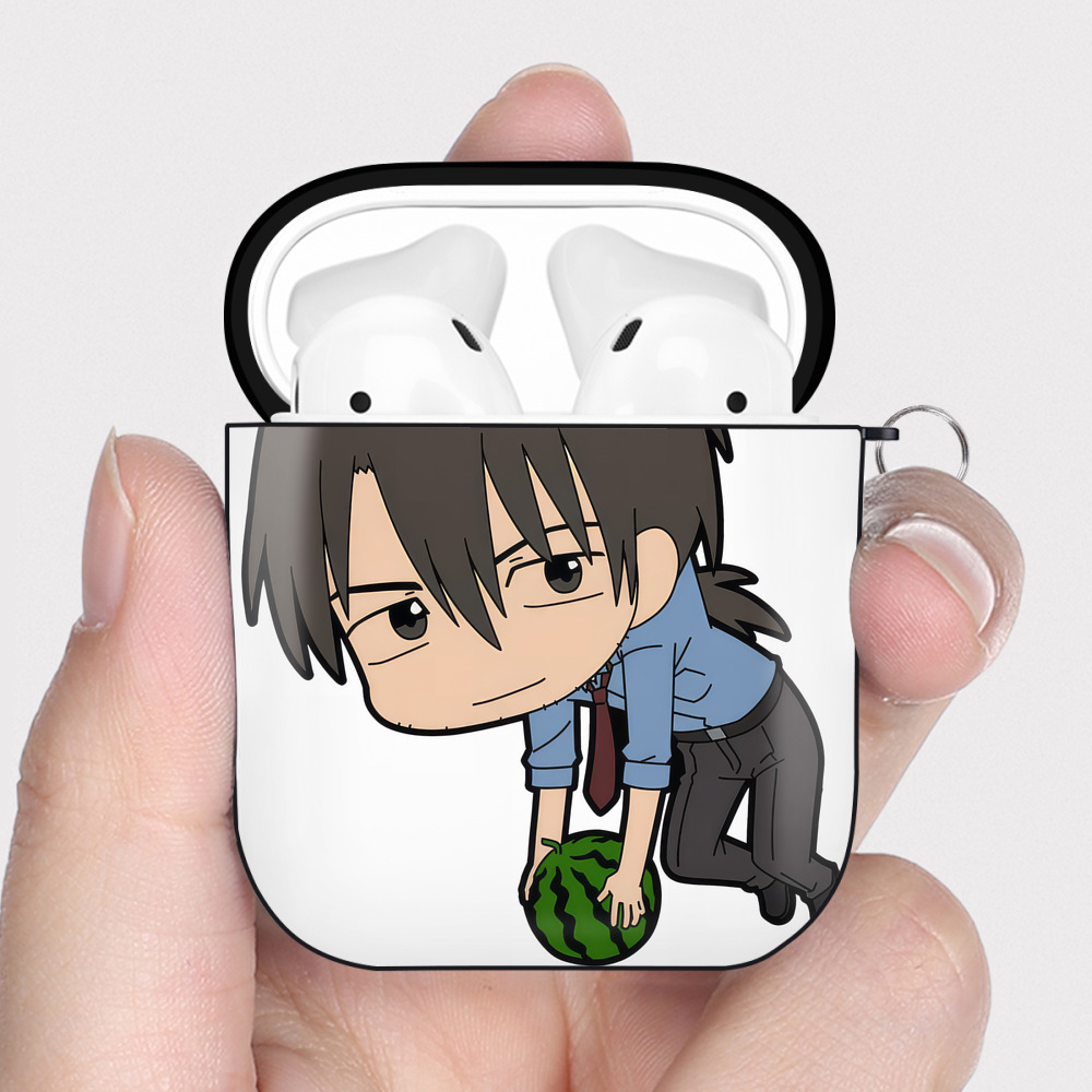 （画像用） EVA 新世紀エヴァンゲリオン AirPods 第2世代保護ケース ハードシェル ブラック 耐衝撃・防指紋・カラビナ付き