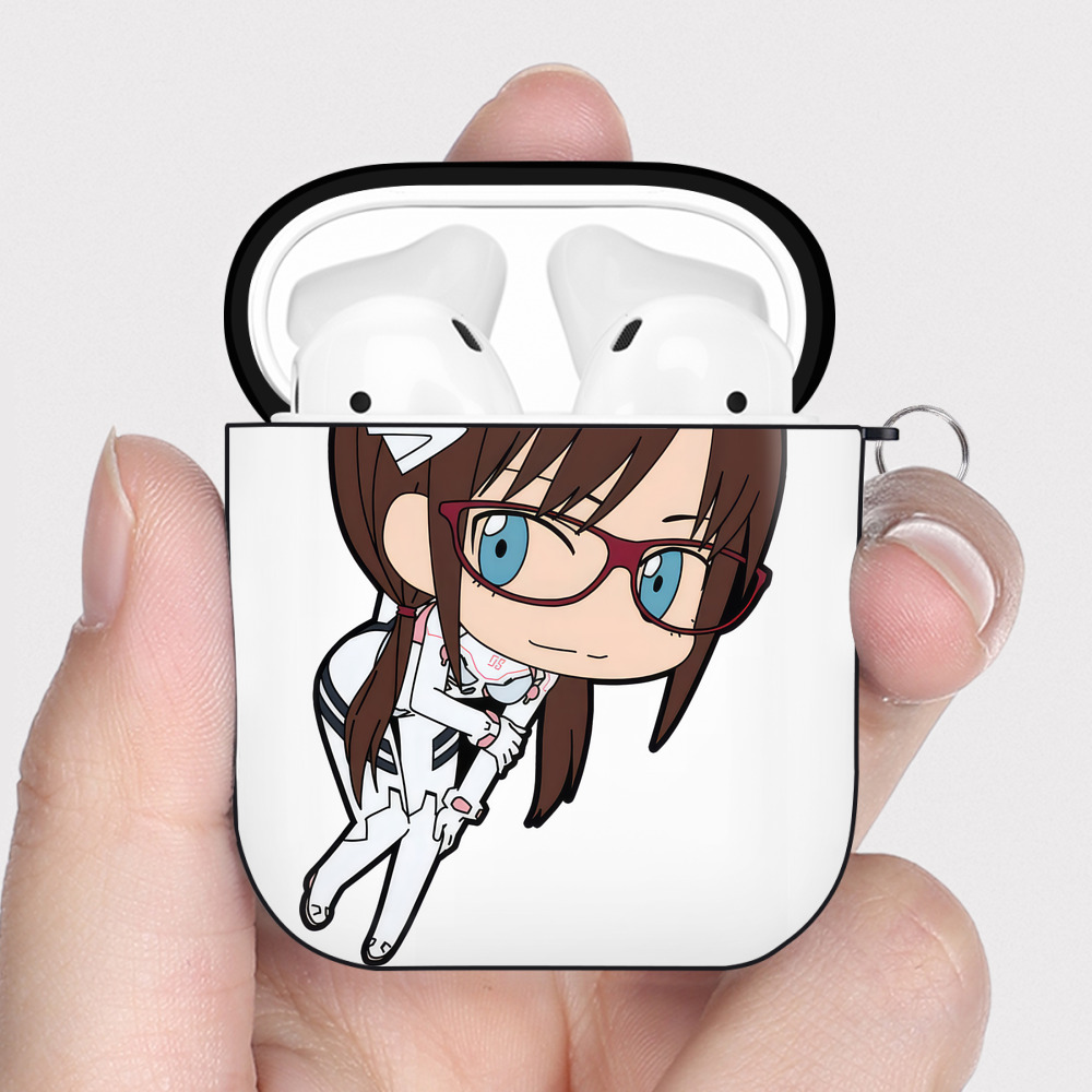 （画像用） EVA 新世紀エヴァンゲリオン AirPods 第2世代保護ケース ハードシェル ブラック 耐衝撃・防指紋・カラビナ付き