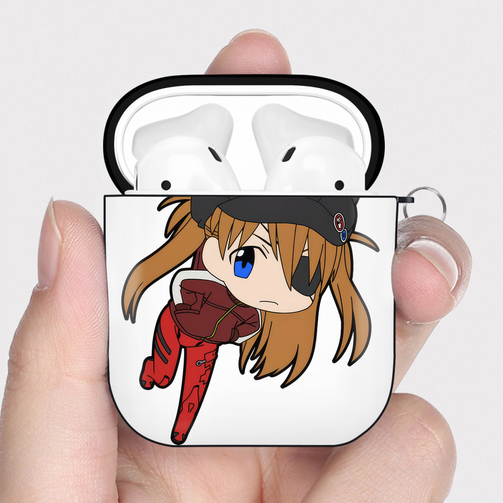 （画像用） EVA 新世紀エヴァンゲリオン AirPods 第2世代保護ケース ハードシェル ブラック 耐衝撃・防指紋・カラビナ付き