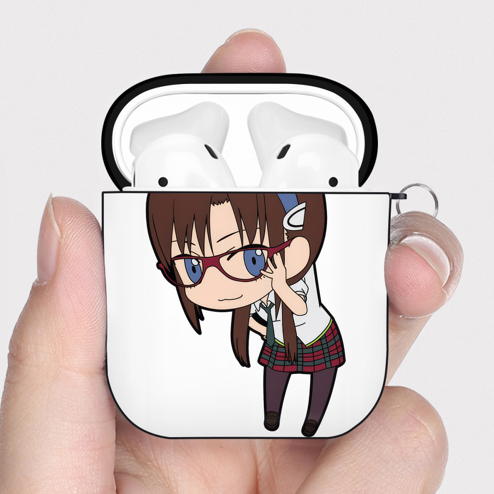 （画像用） EVA 新世紀エヴァンゲリオン AirPods 第2世代保護ケース ハードシェル ブラック 耐衝撃・防指紋・カラビナ付き