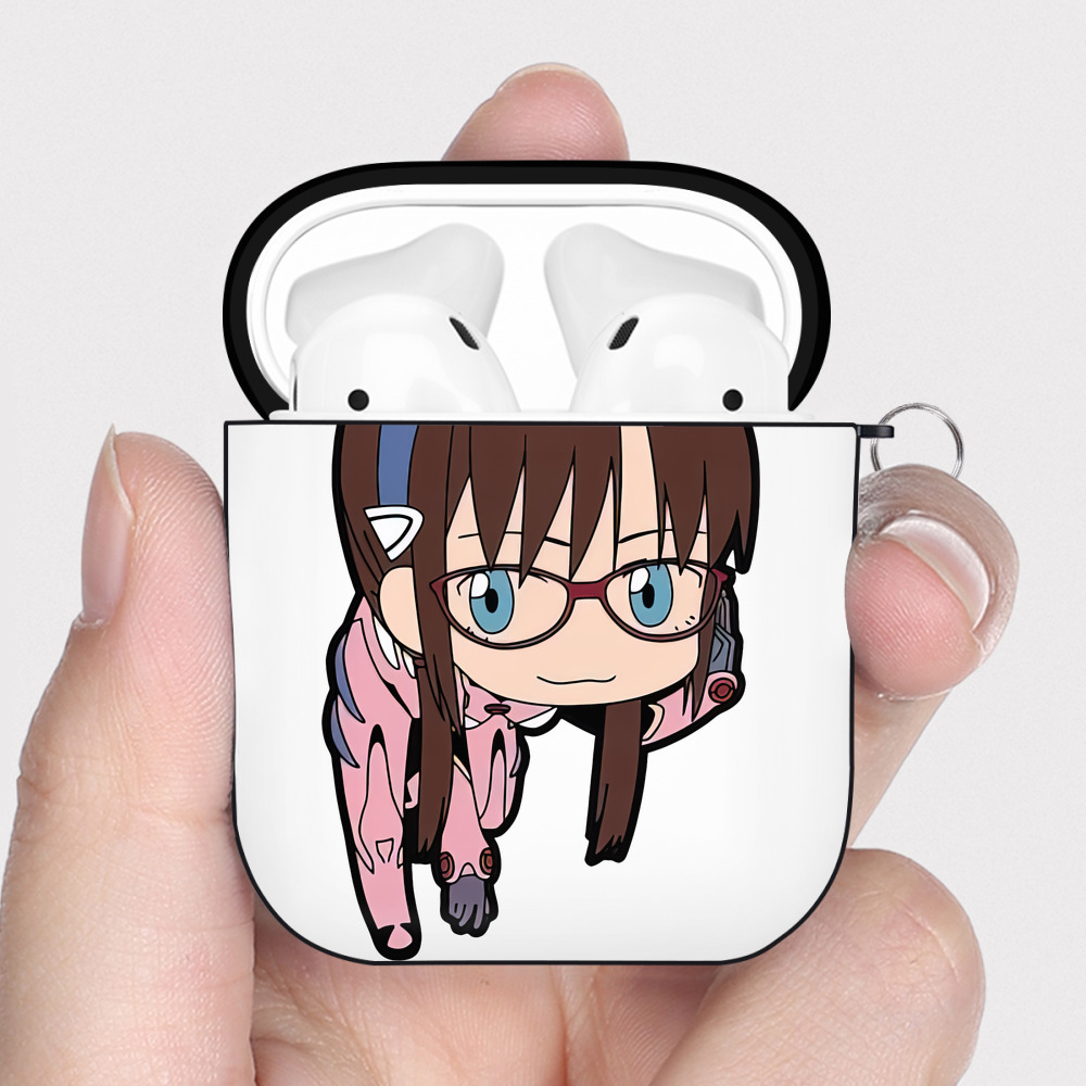 （画像用） EVA 新世紀エヴァンゲリオン AirPods 第2世代保護ケース ハードシェル ブラック 耐衝撃・防指紋・カラビナ付き