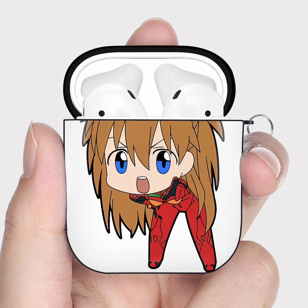 （画像用） EVA 新世紀エヴァンゲリオン AirPods 第2世代保護ケース ハードシェル ブラック 耐衝撃・防指紋・カラビナ付き