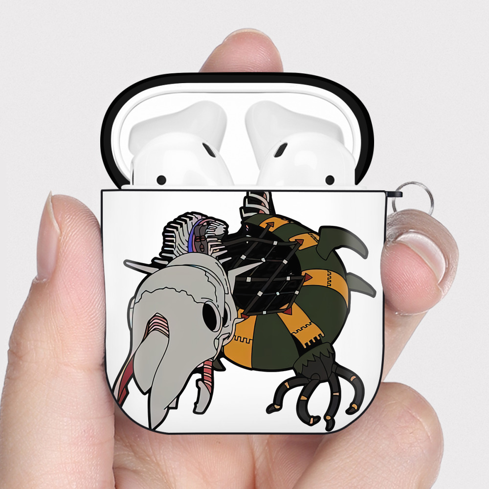 （画像用） EVA 新世紀エヴァンゲリオン AirPods 第2世代保護ケース ハードシェル ブラック 耐衝撃・防指紋・カラビナ付き