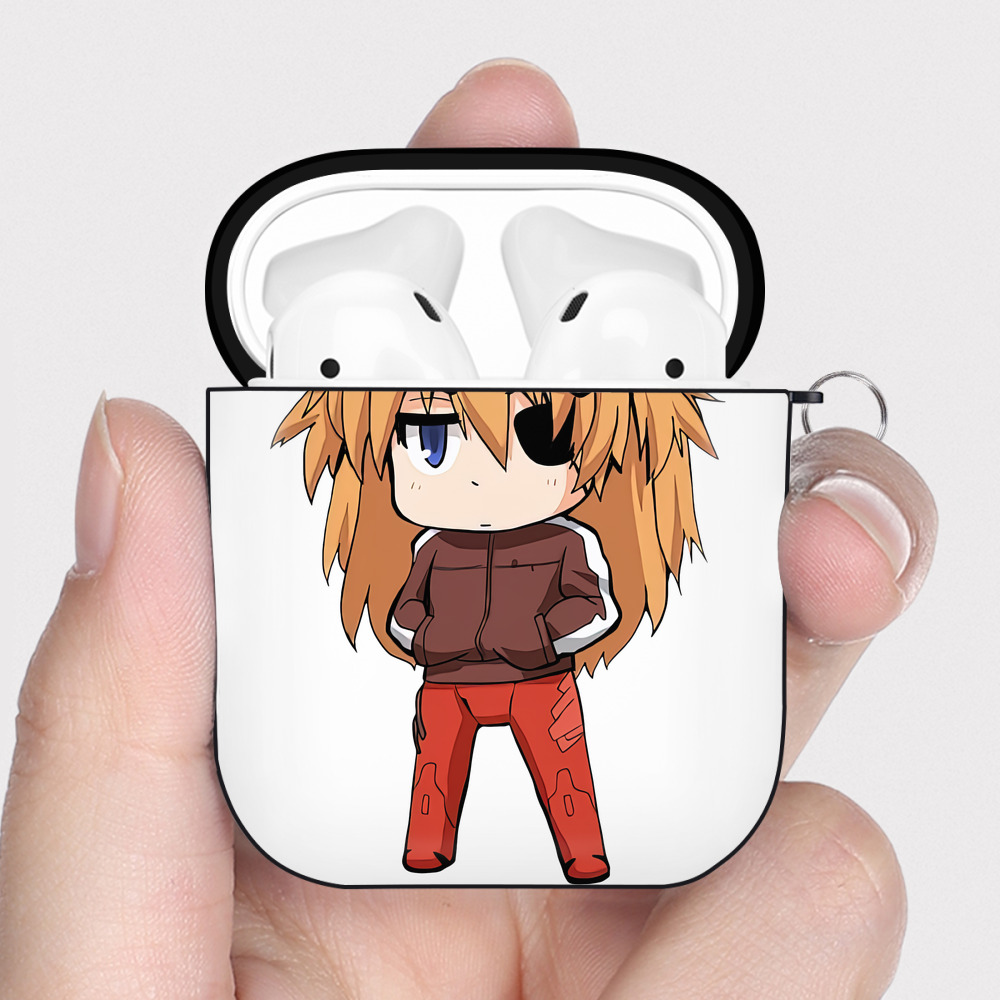 （画像用） EVA 新世紀エヴァンゲリオン AirPods 第2世代保護ケース ハードシェル ブラック 耐衝撃・防指紋・カラビナ付き